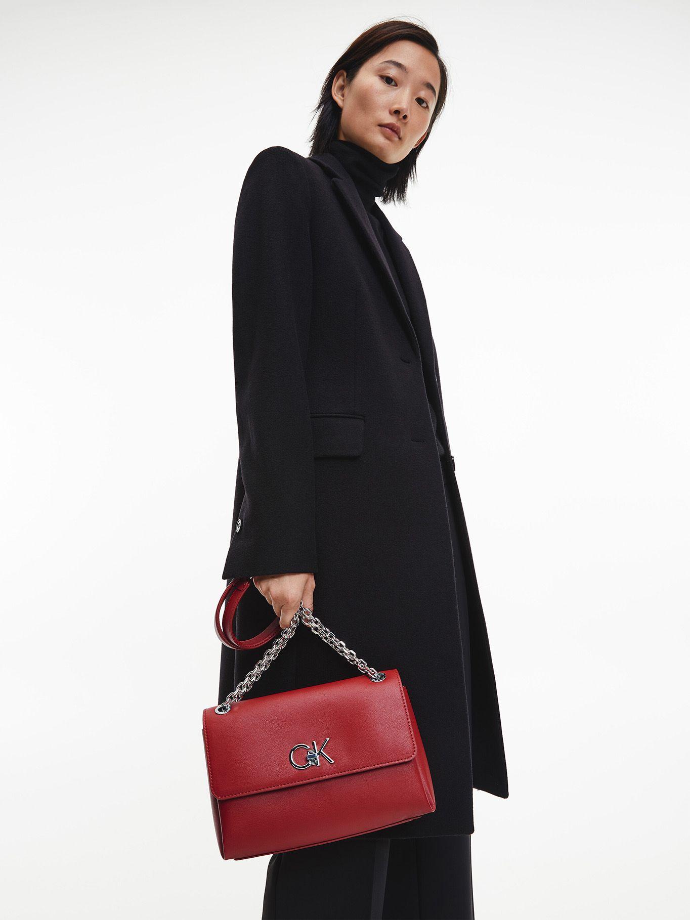 Cartera Re-Lock Ew Conv Crossbody Rojo Calvin Klein-3