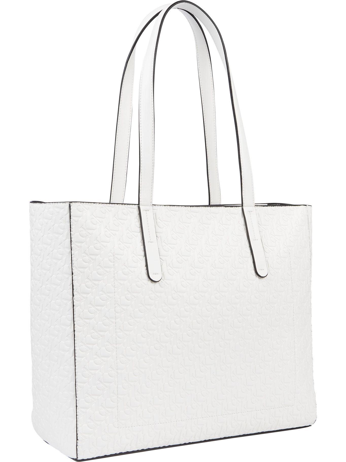 Cartera Shopper CKJ Sculpted Blanco Calvin Klein-1