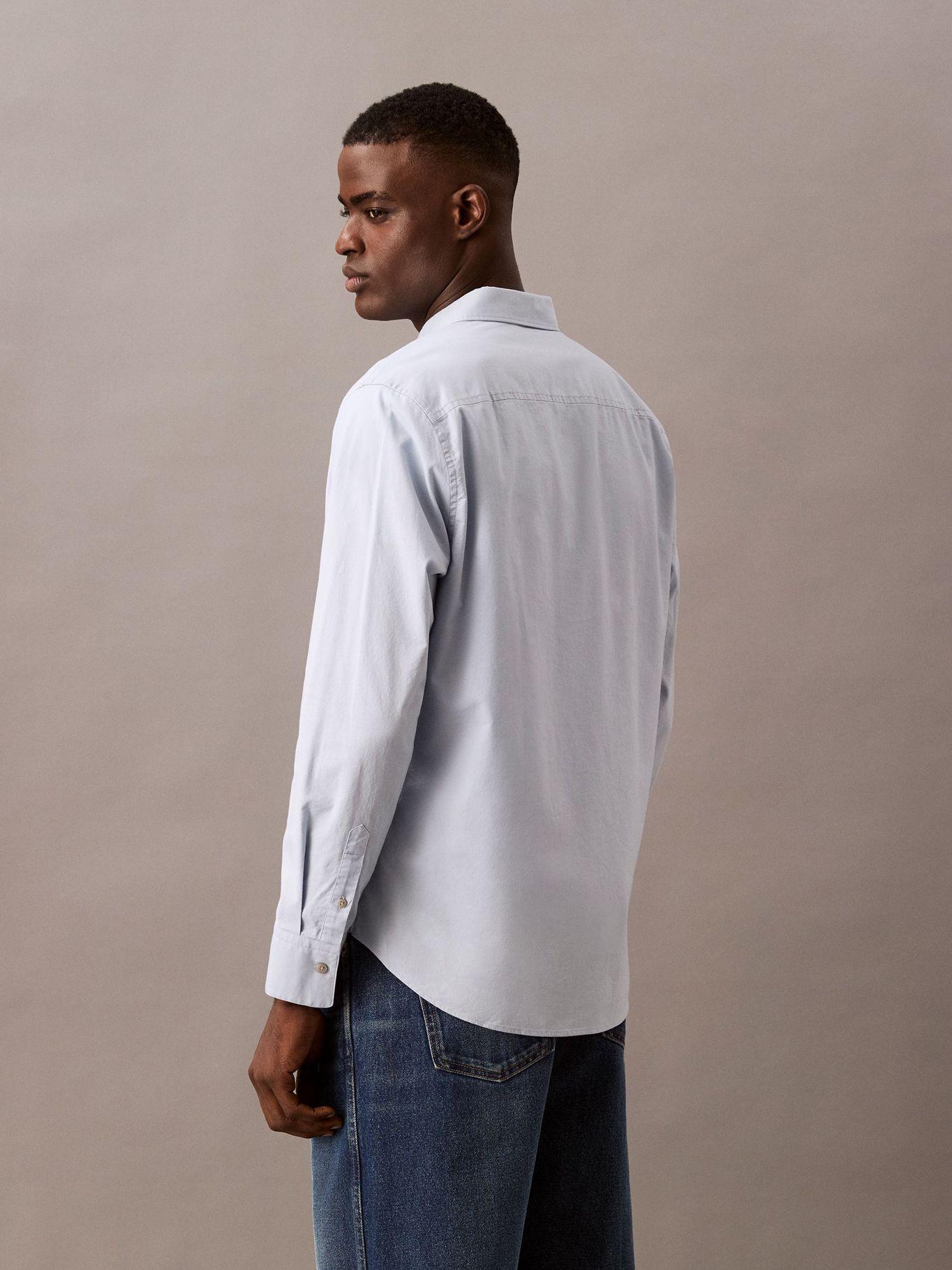 Camisa Oxford Clásica Celeste Calvin Klein-2
