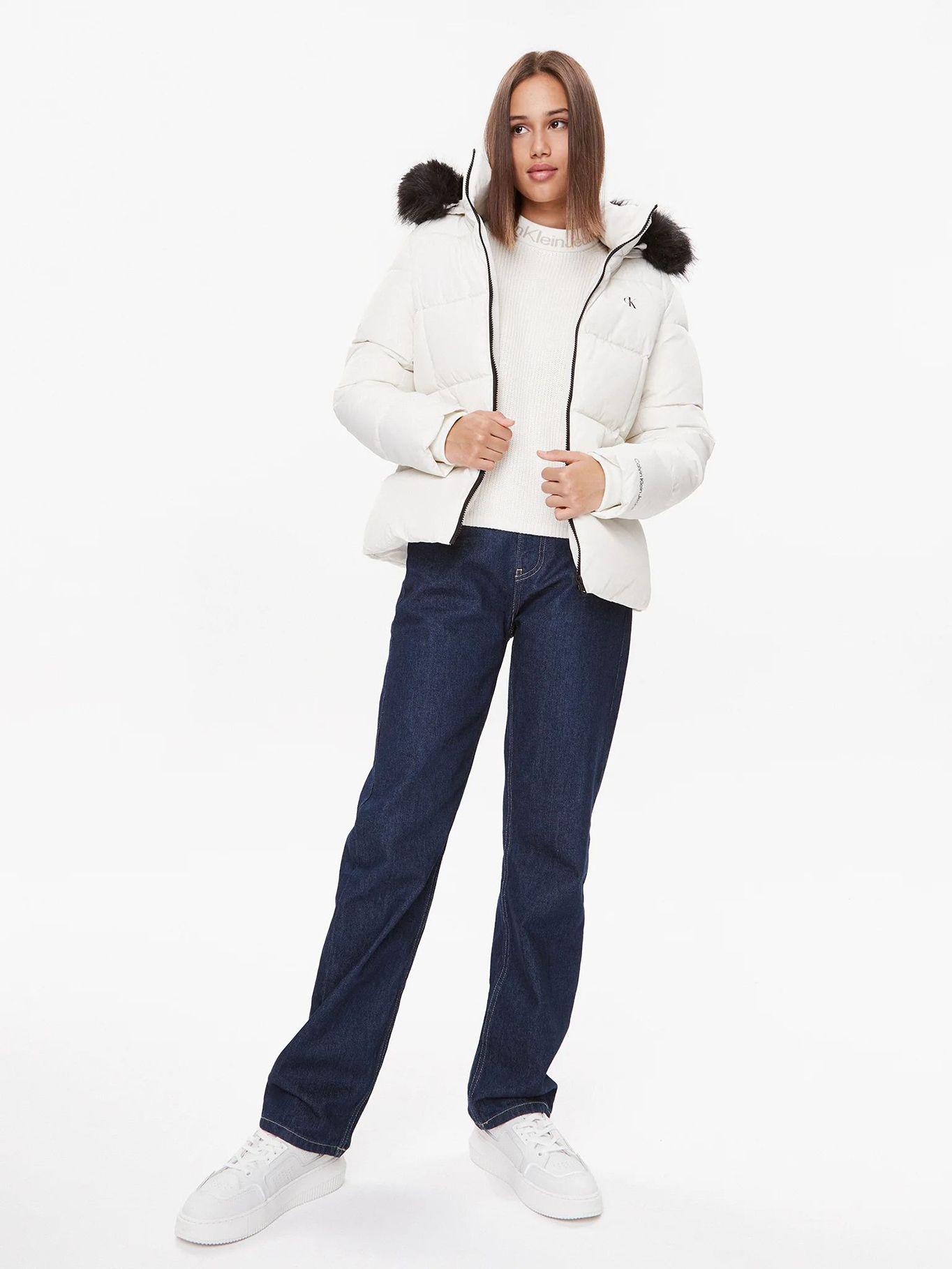 Parka Faux Furs Blanco-1