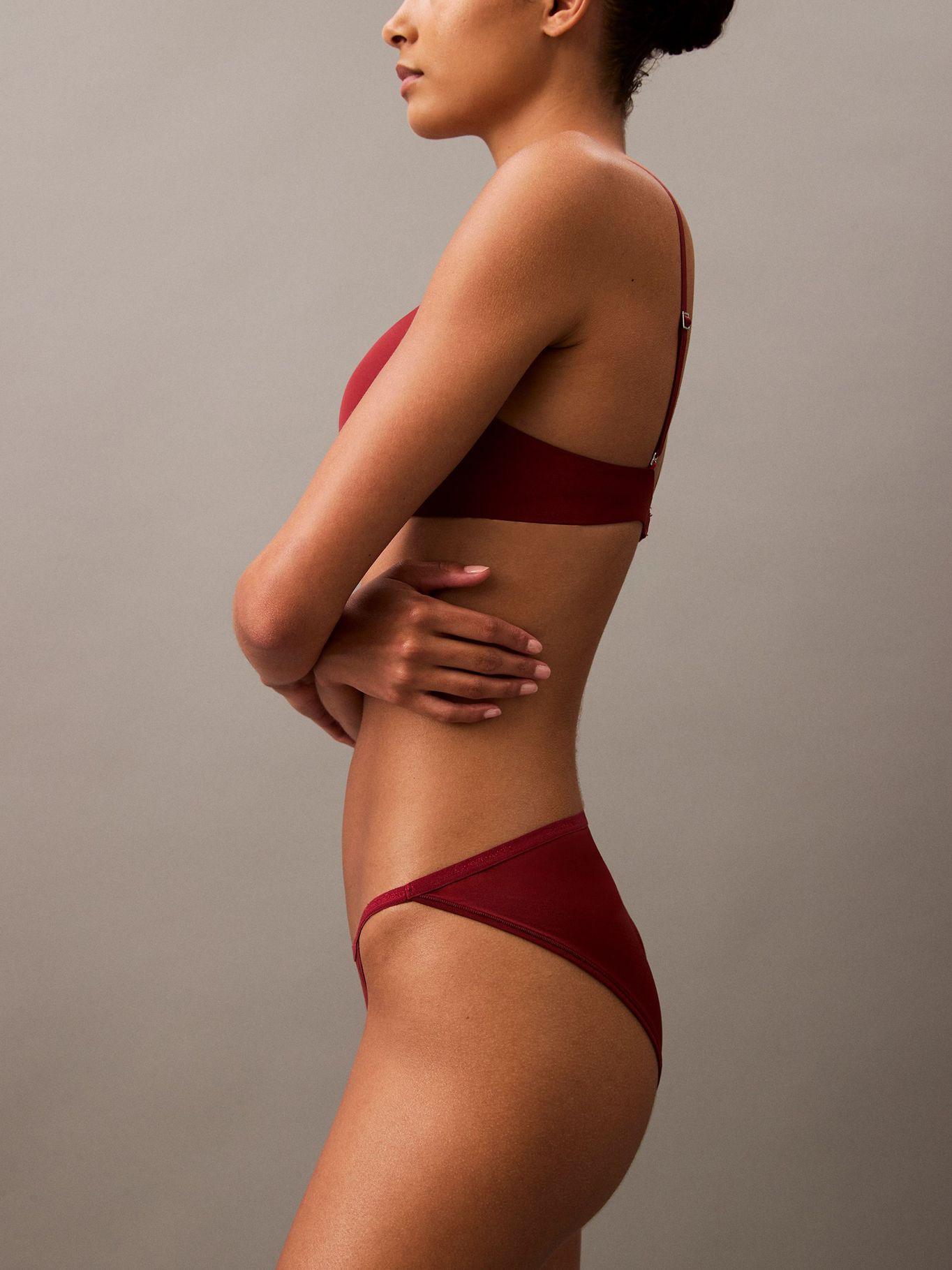 Calzón Bikini Stretch String Micro Rojo Calvin Klein-4
