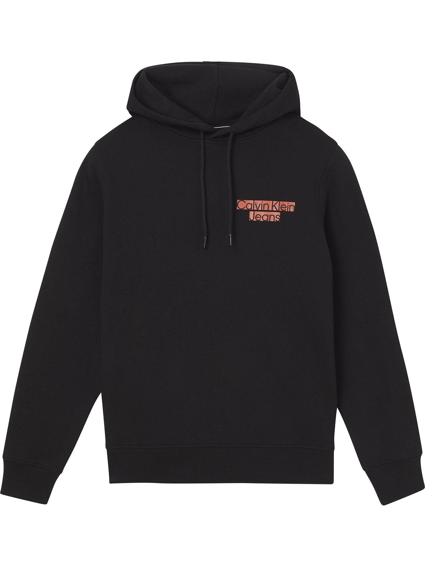 Hoodie Seasonal Blocked Logo Negro Calvin Klein-3
