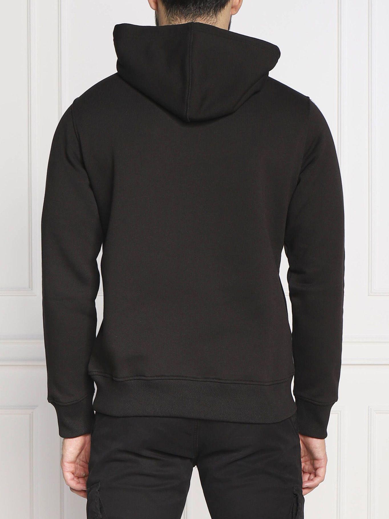 Hoodie Seasonal Blocked Logo Negro Calvin Klein-1
