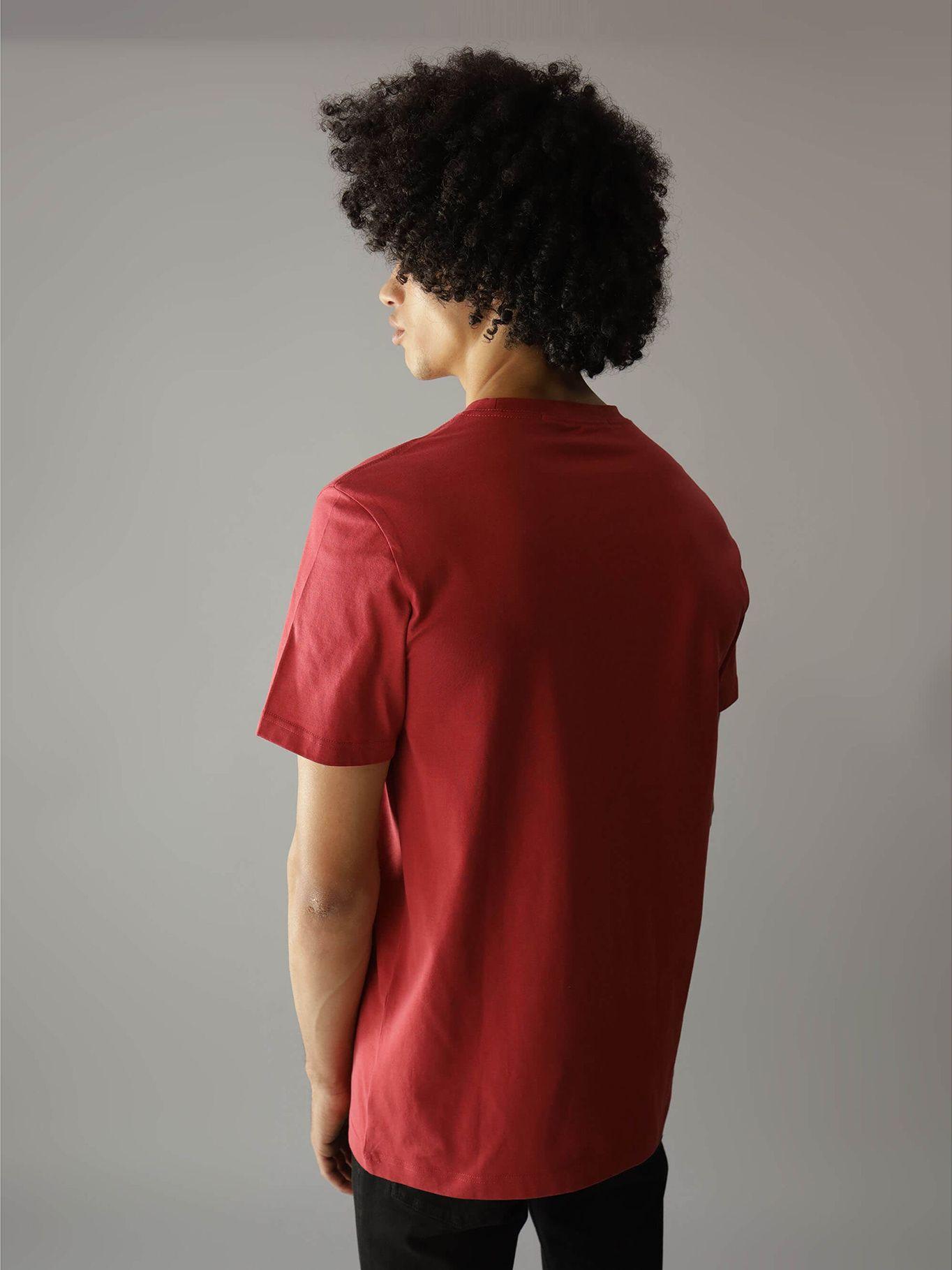 Polera Disrupted Outline Monologo Rojo Calvin Klein-2