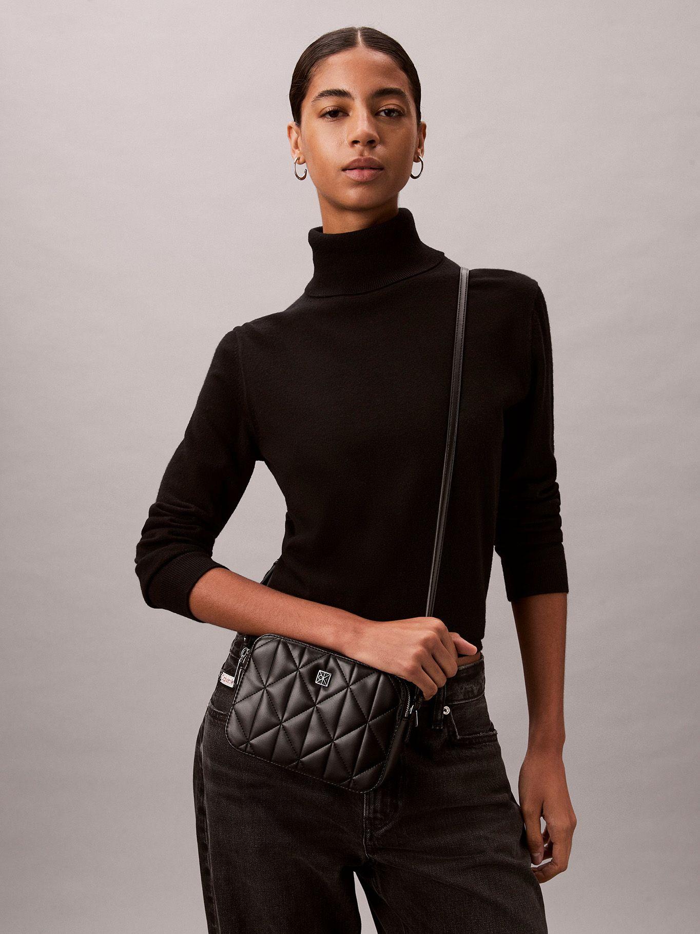Cartera Camera Acolchada Negro Calvin Klein-4