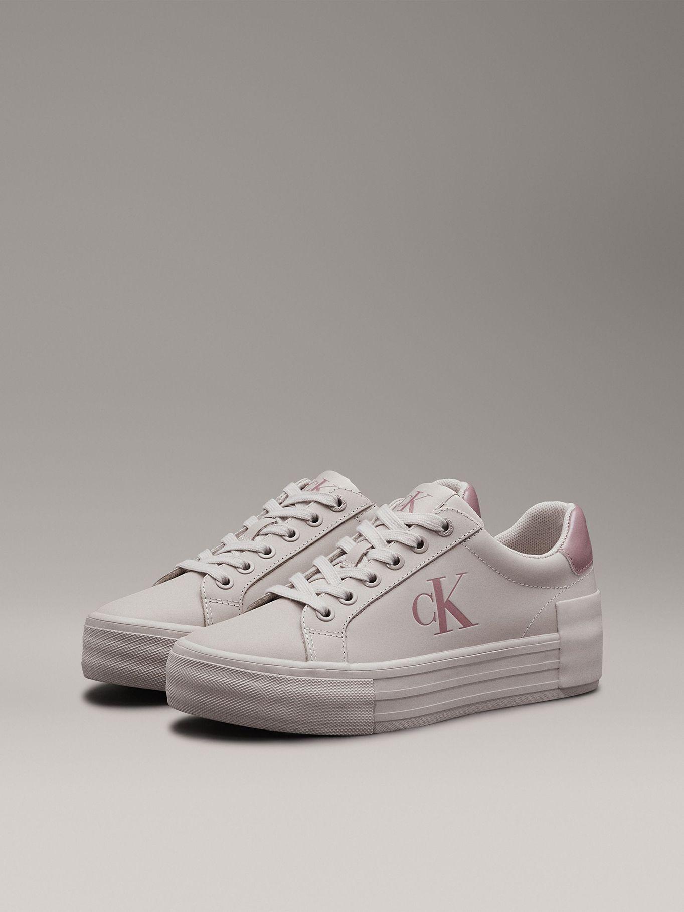 Zapatillas de Cuero Vulc Flatform Gris Calvin Klein-0