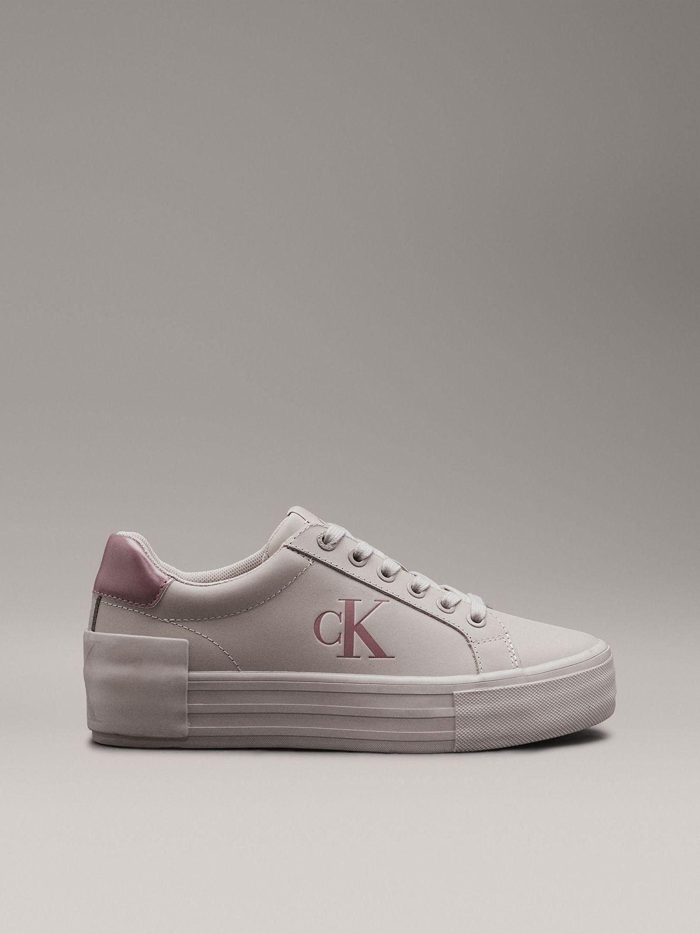 Zapatillas de Cuero Vulc Flatform Gris Calvin Klein-4