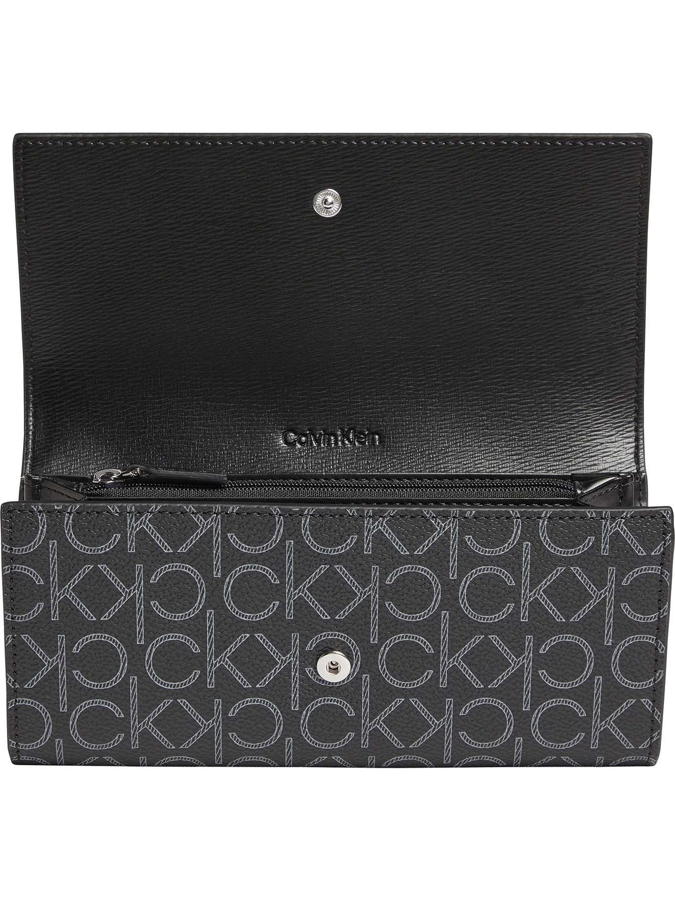 Billetera Mono Mix Trifold Negro Calvin Klein-1