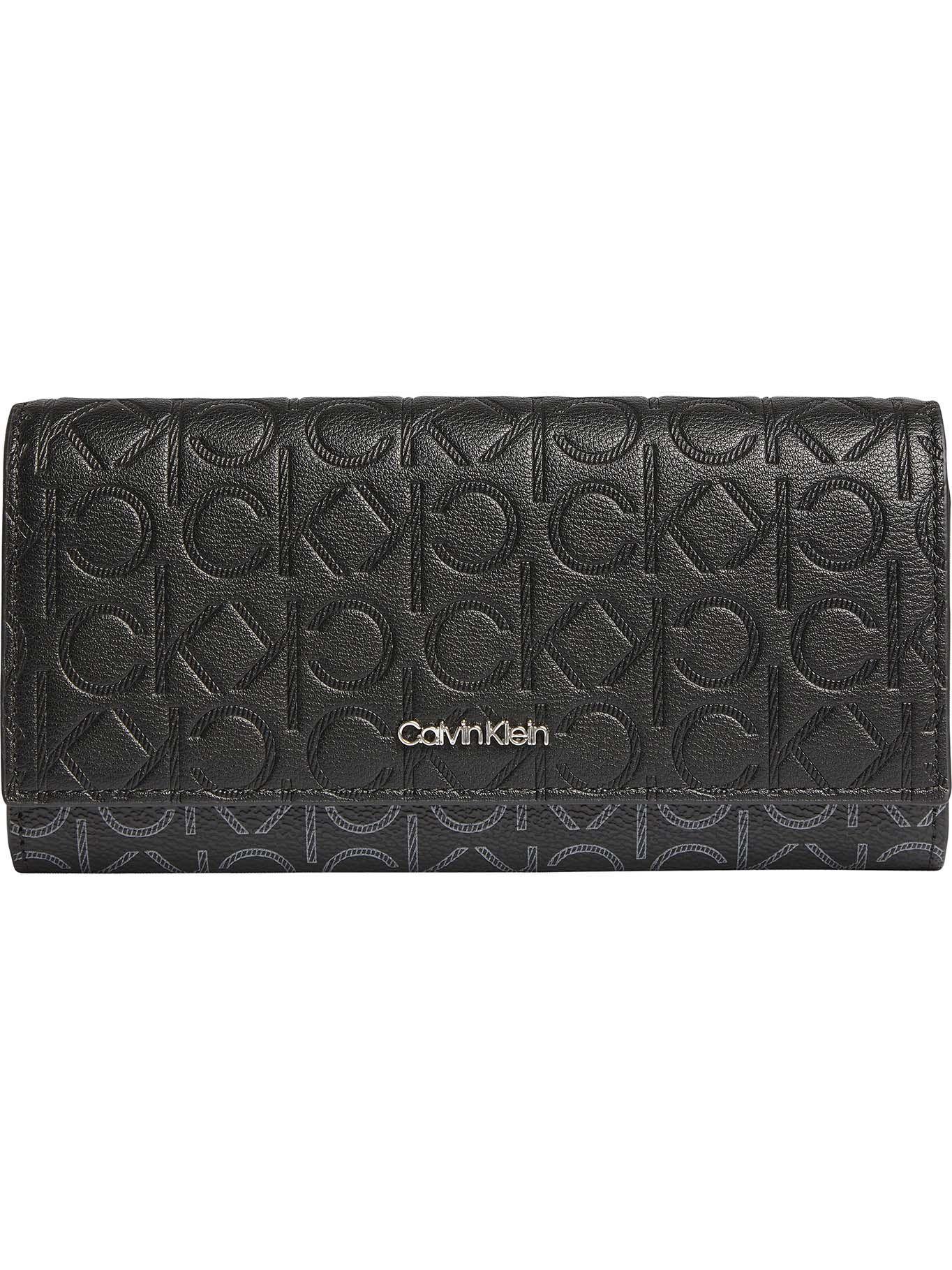 Billetera Mono Mix Trifold Negro Calvin Klein-0
