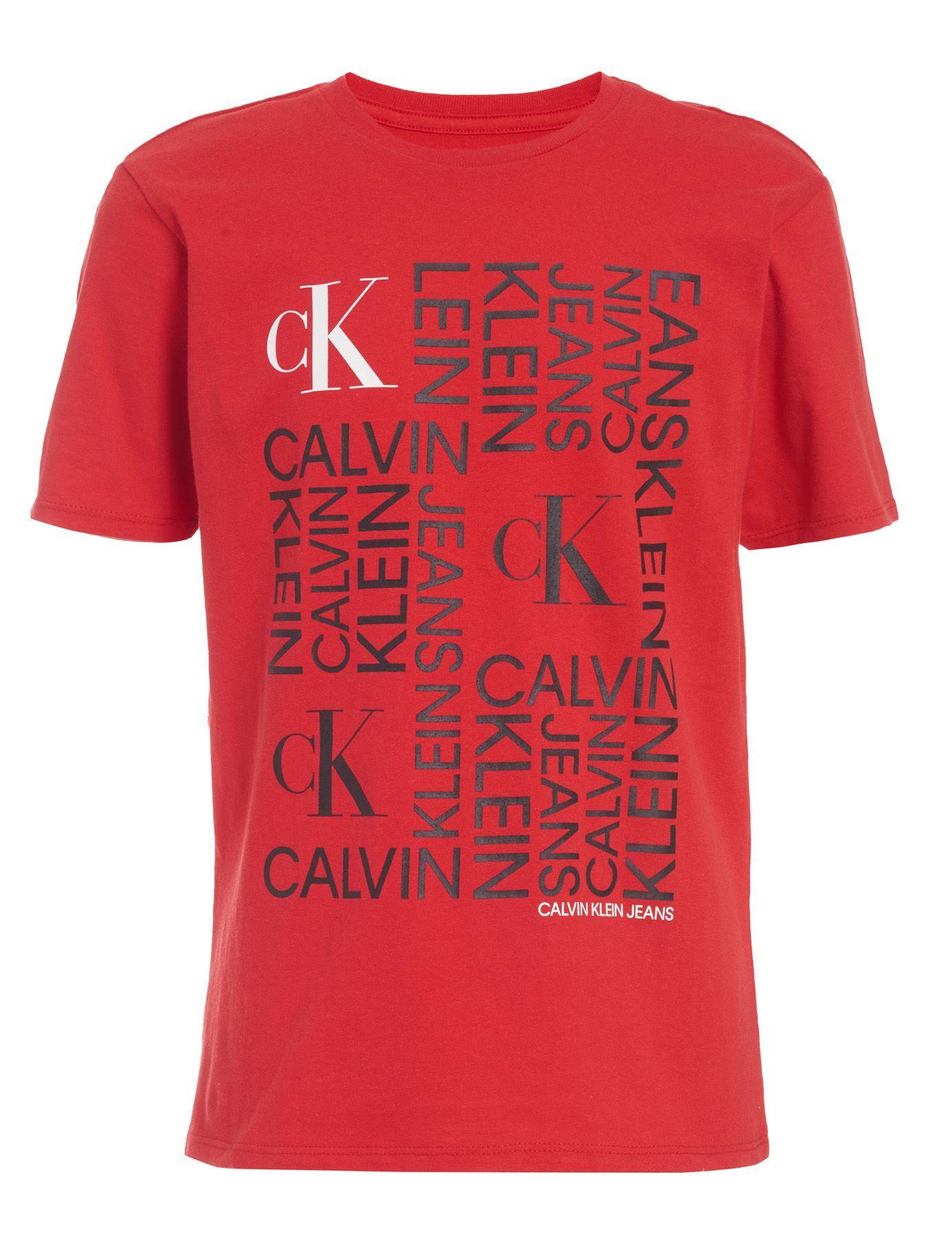 Polera Niño Ck Run On The Rojo Calvin Klein-0