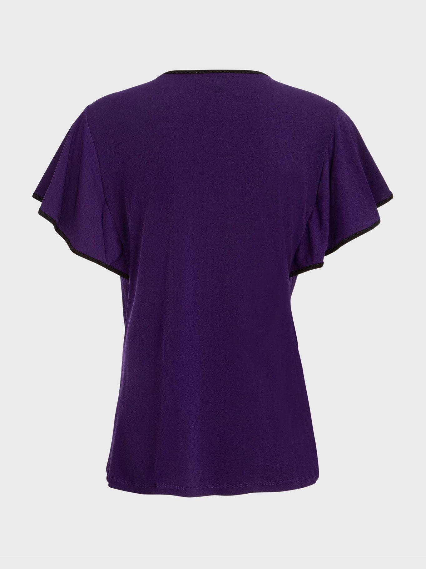 Blusa Piped Morado Calvin Klein-1