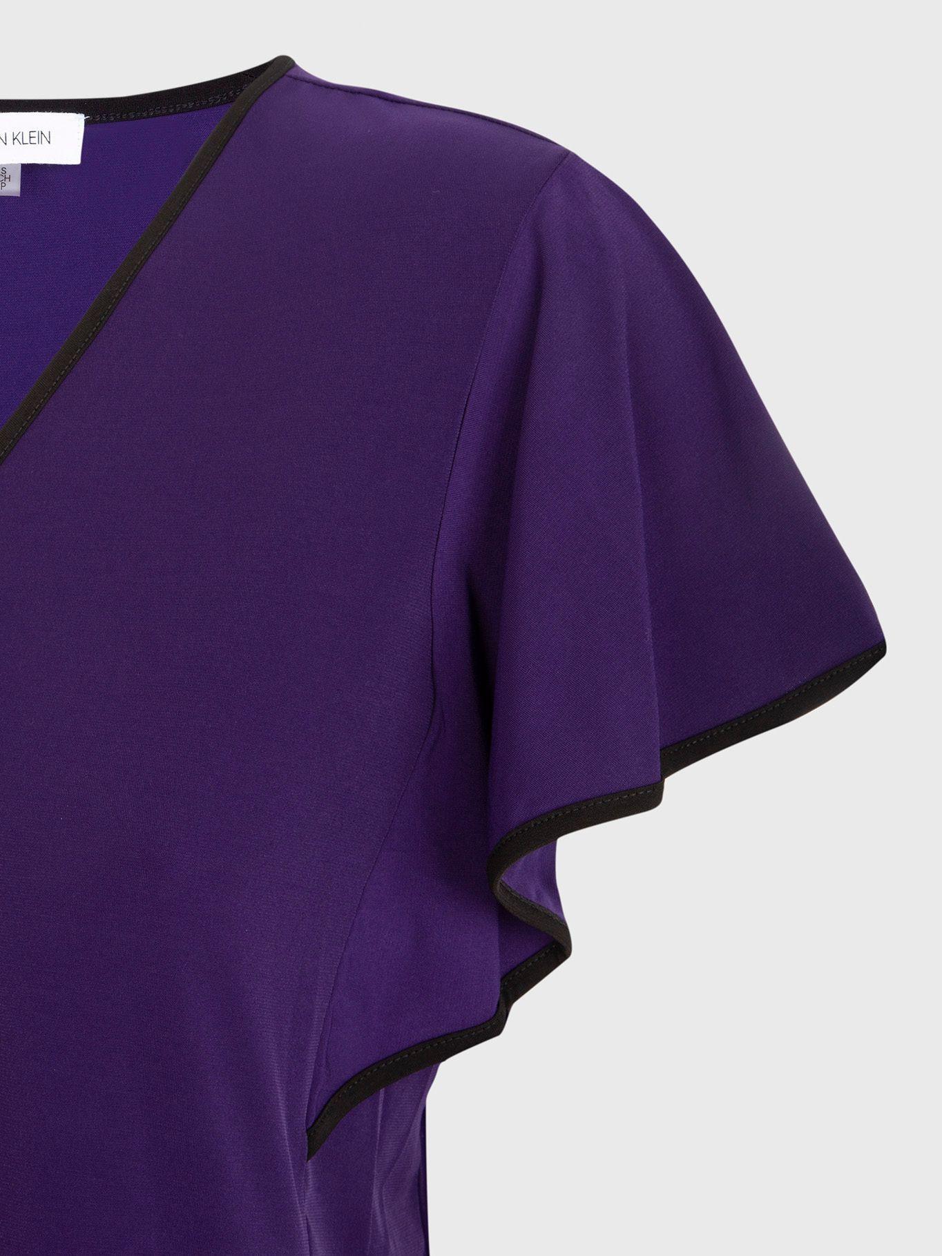 Blusa Piped Morado Calvin Klein-3