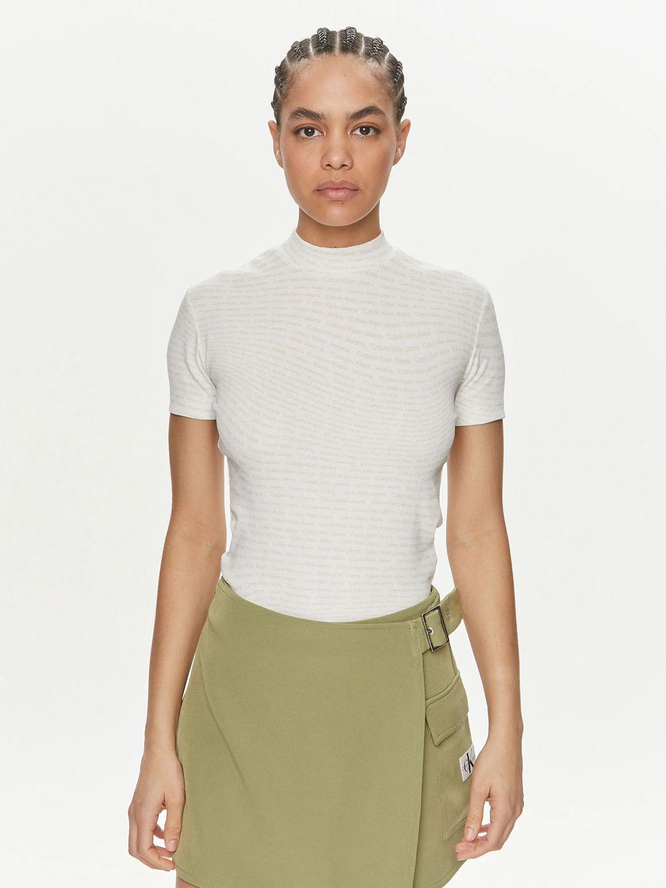 Polera Aop Rib Blanco Calvin Klein-0