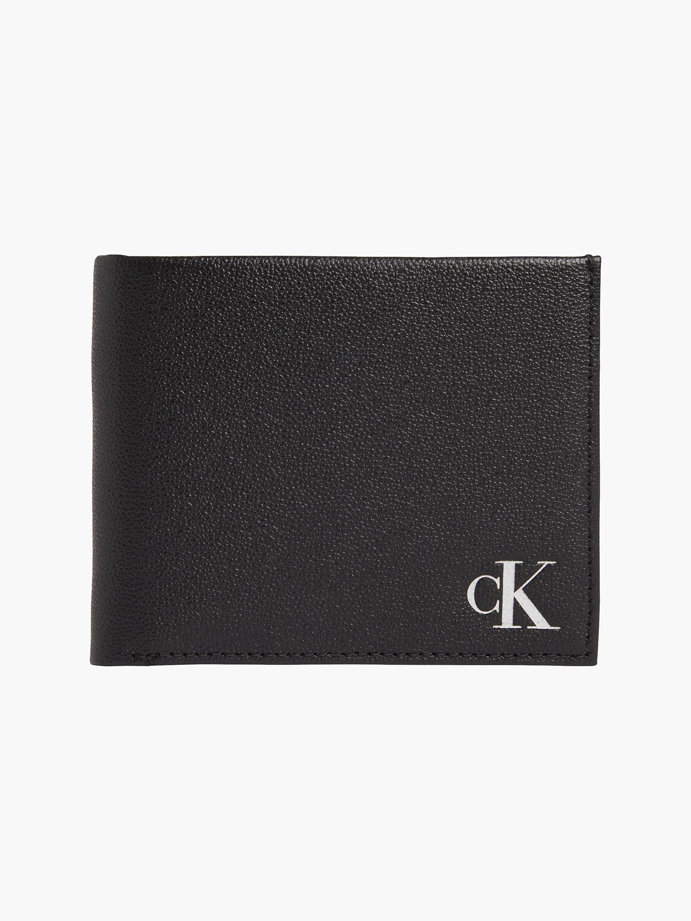 Billetera Mono Silver Bifold W/Coin 10 Negro Calvin Klein-0