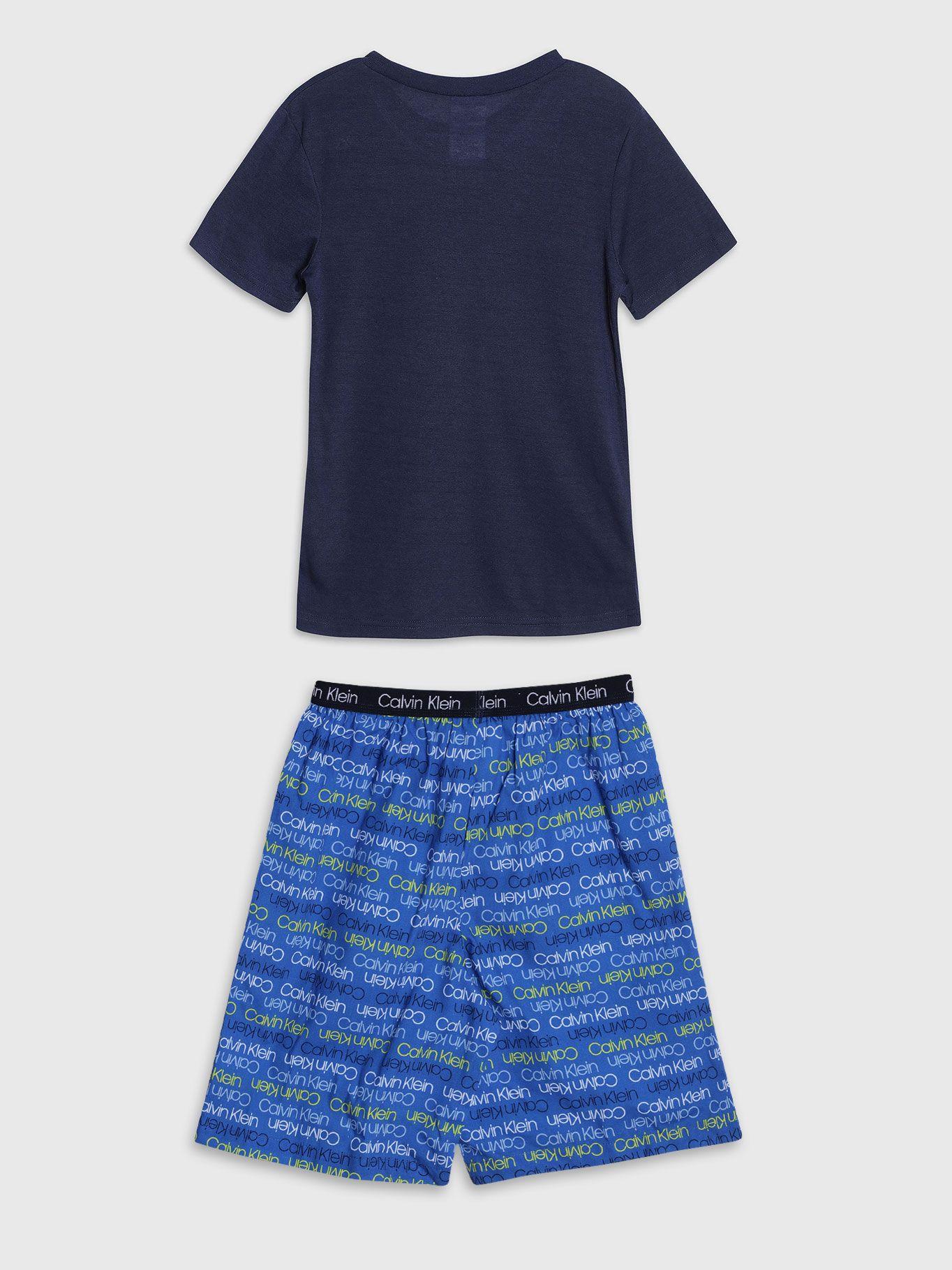 Pijama Niño Vertical Logo Azul 701 Calvin Klein-1