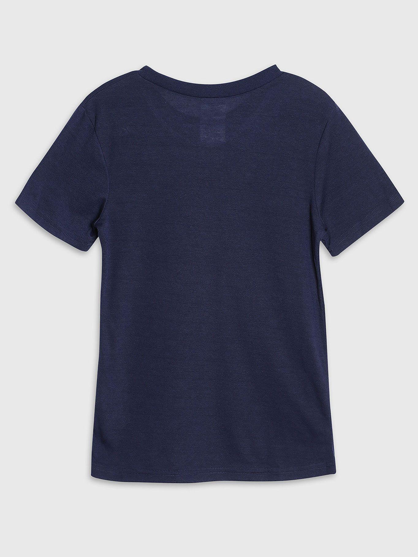 Pijama Niño Vertical Logo Azul 701 Calvin Klein-4