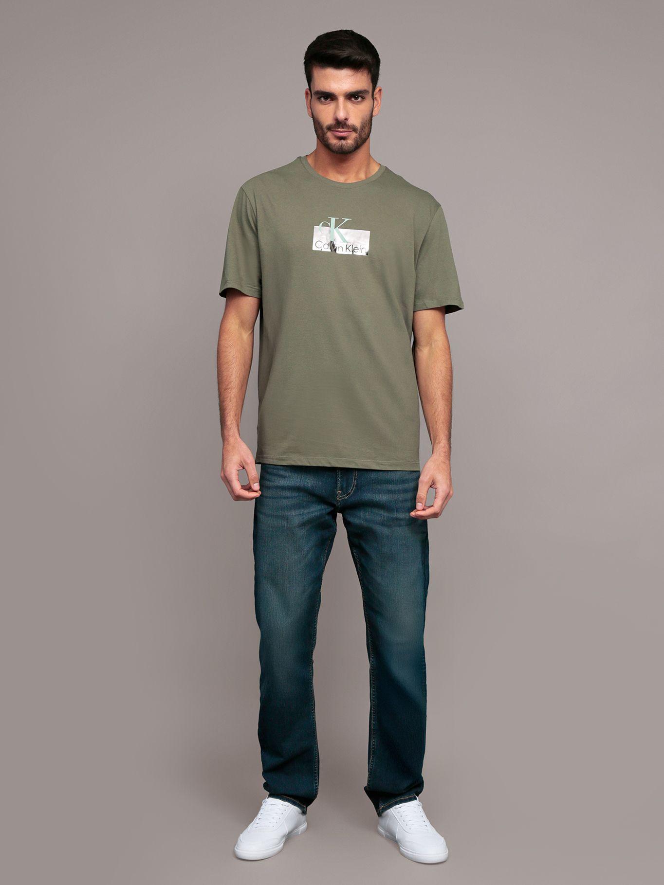 Polera graphic box shine Verde Calvin Klein-1