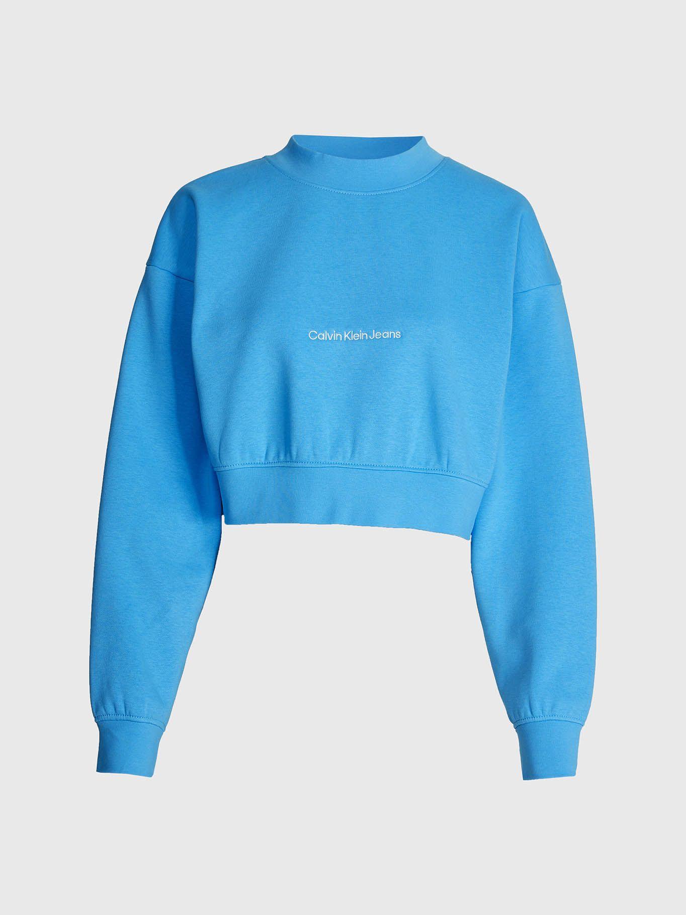 Sudadera Cropped Azul Calvin Klein-5