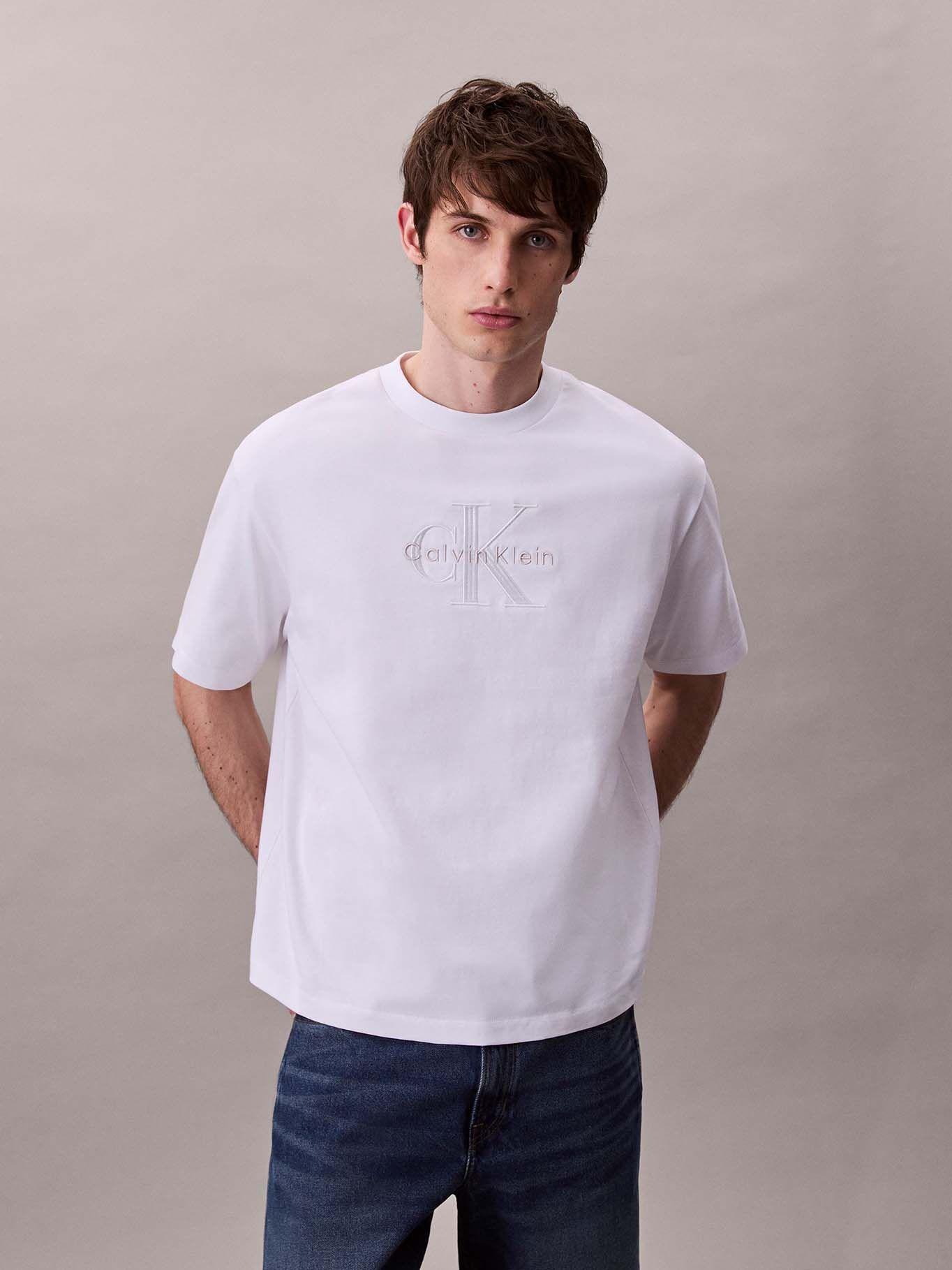 Polera con Logotipo Hero Blanco Calvin Klein-0