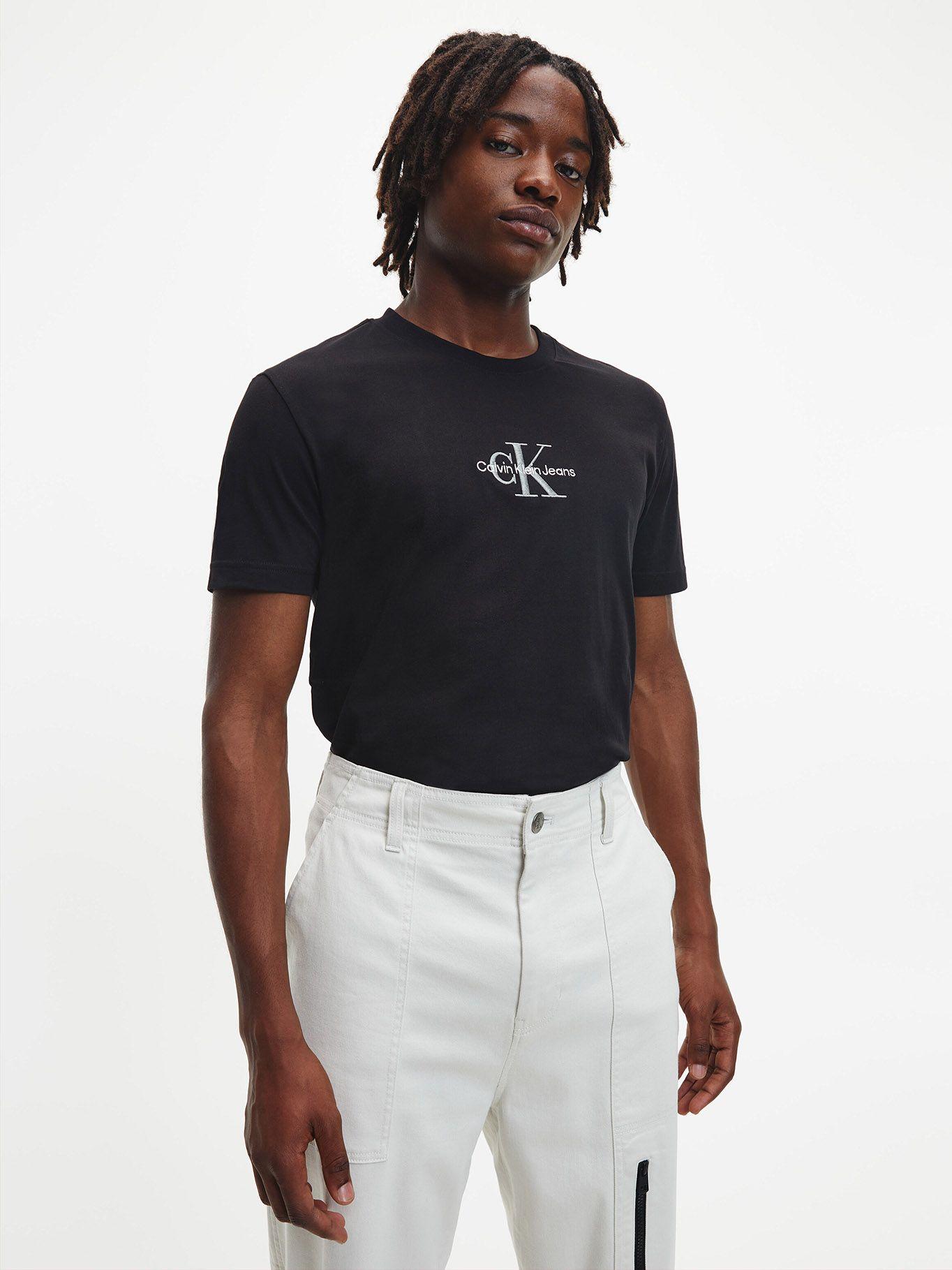 Polera Monogram Logo Negro 855 Calvin Klein-0