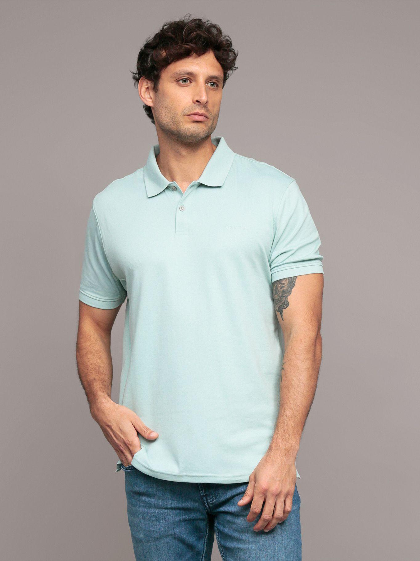 Polo solid - liquid Verde Calvin Klein-0