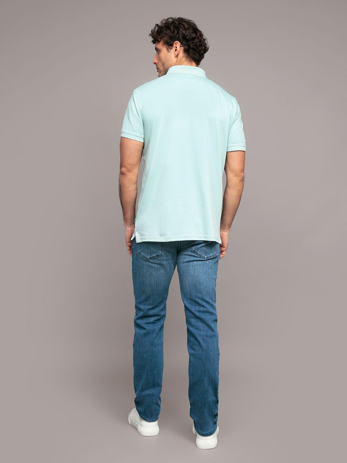 Polo solid - liquid Verde Calvin Klein-2