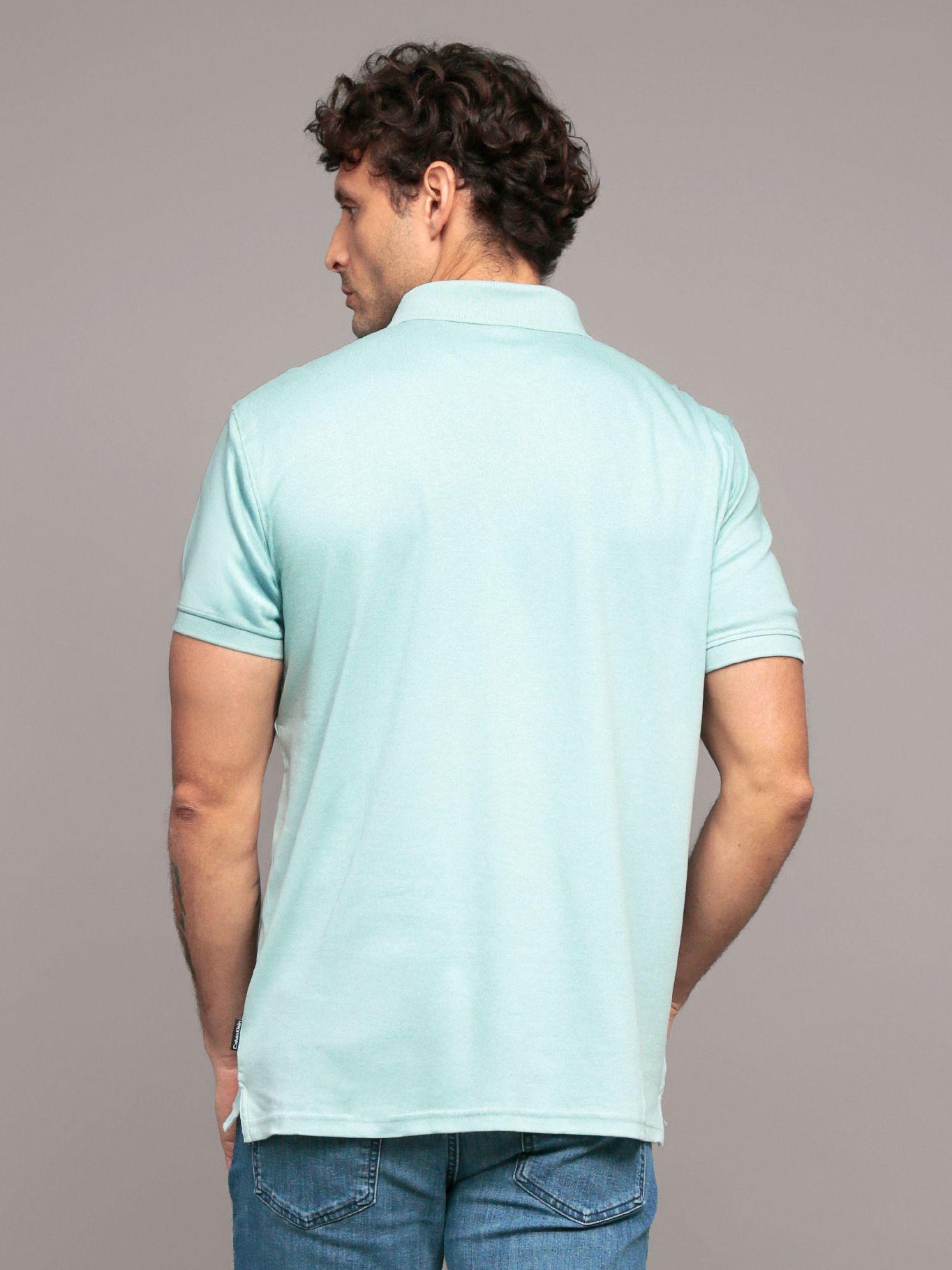 Polo solid - liquid Verde Calvin Klein-3