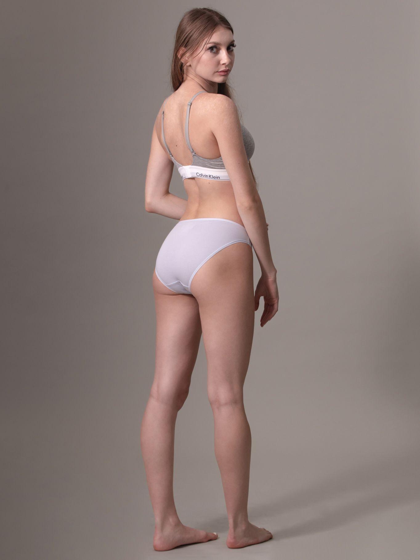 Calzón Bikini From Cotton Lila Calvin Klein-2
