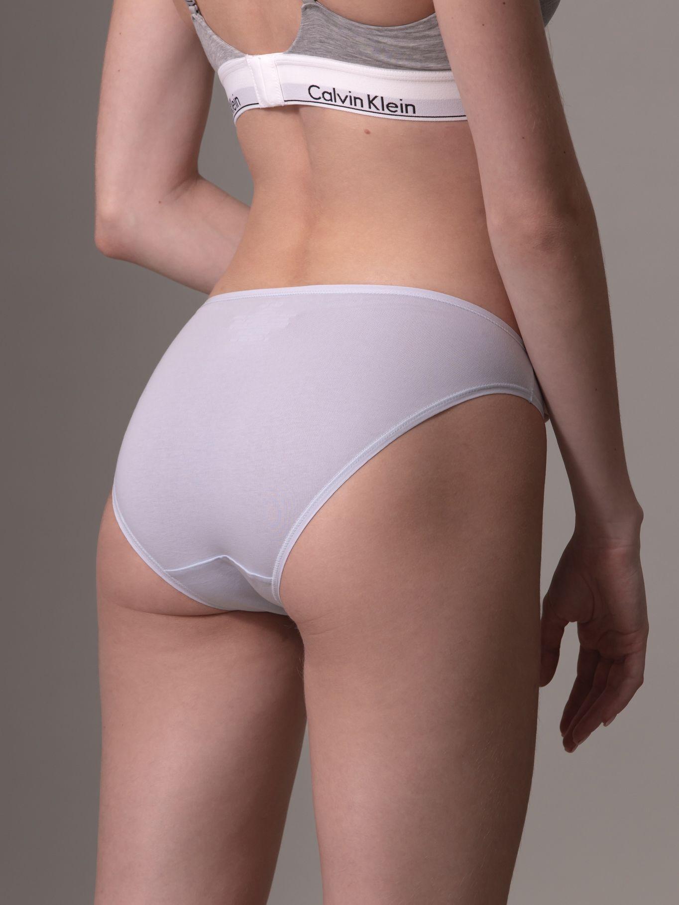 Calzón Bikini From Cotton Lila Calvin Klein-3