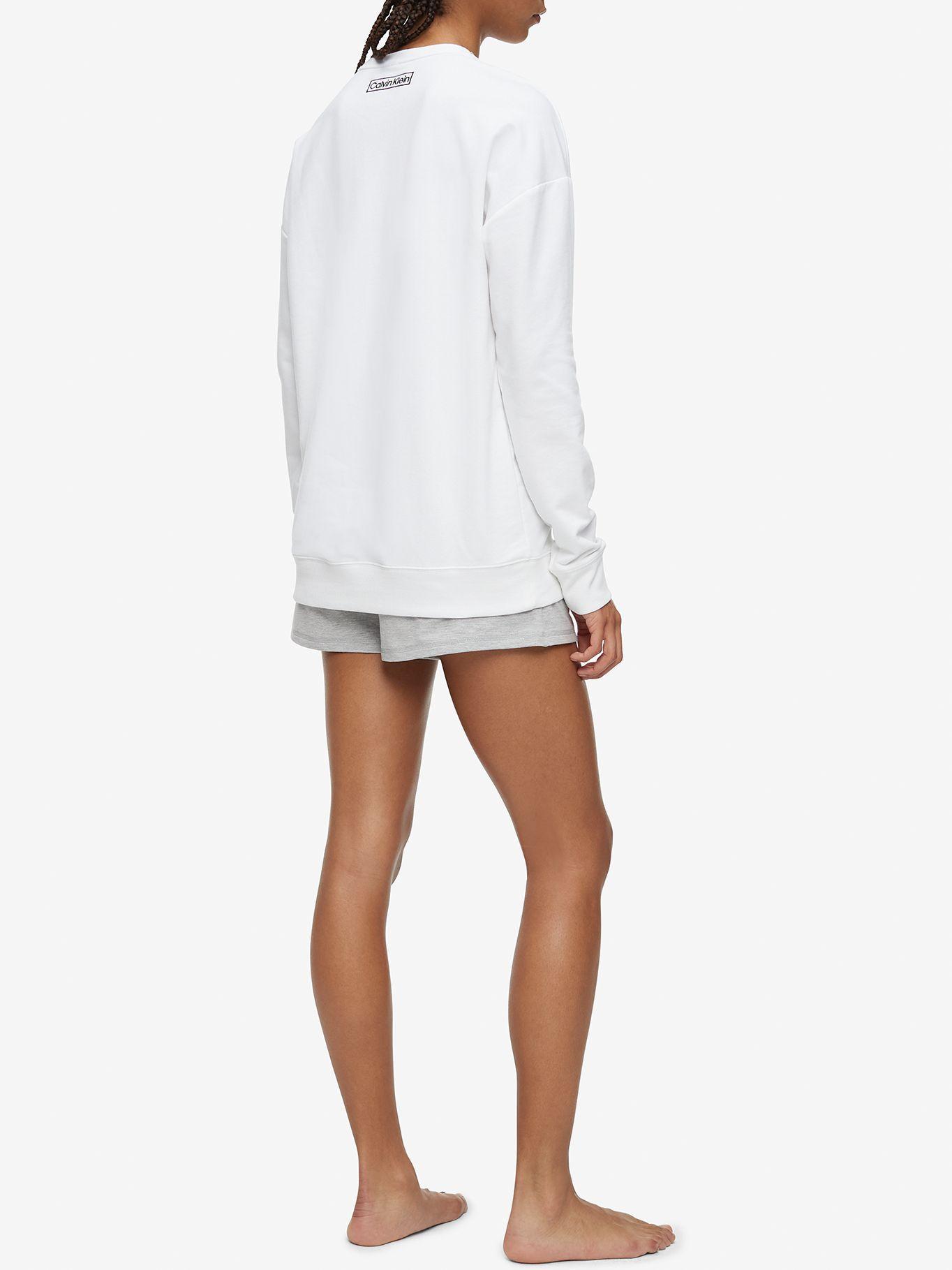 Polera Pijama L/S Heritage Blanco Calvin Klein-2