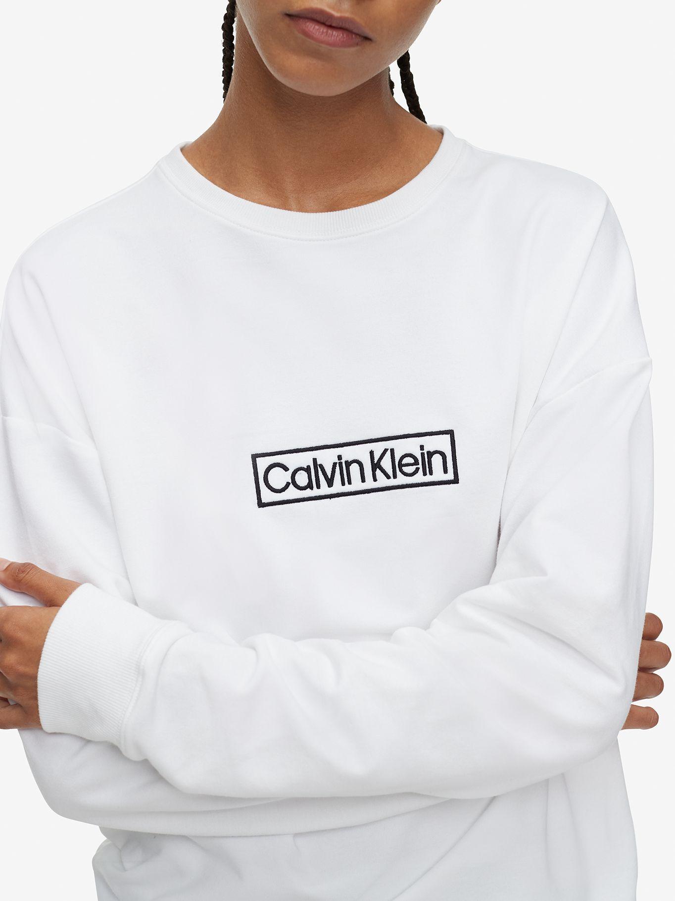 Polera Pijama L/S Heritage Blanco Calvin Klein-3