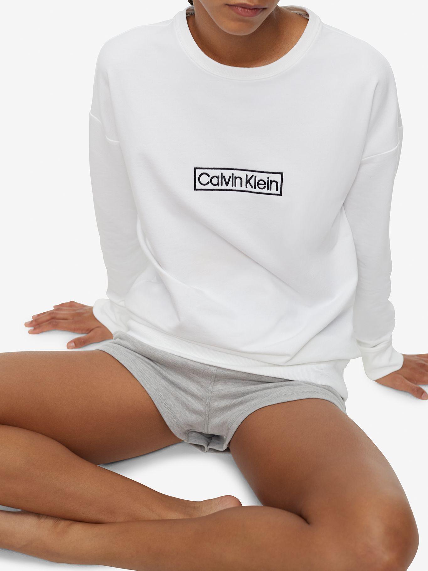 Polera Pijama L/S Heritage Blanco Calvin Klein-4