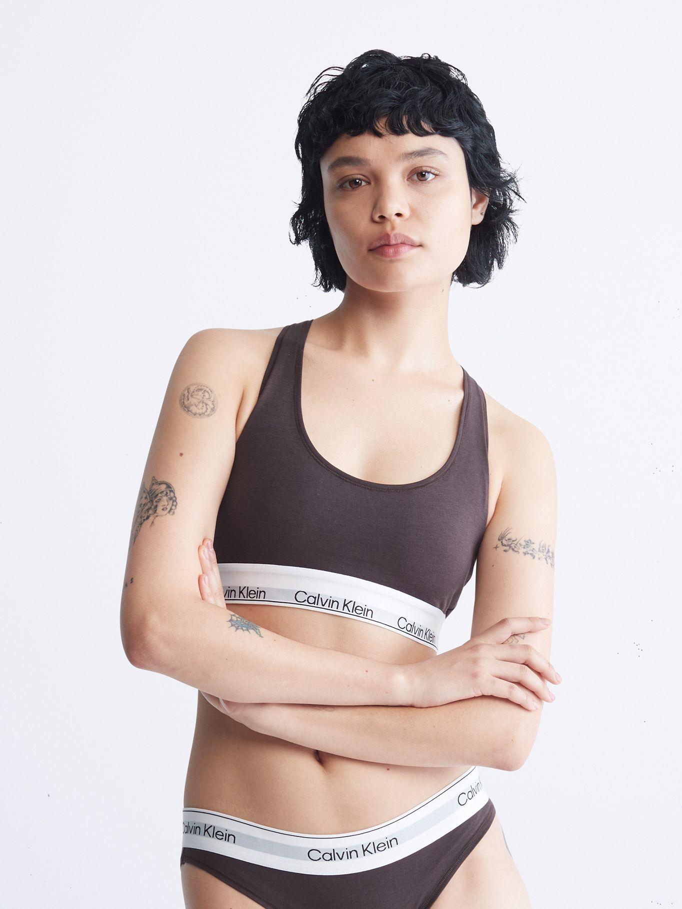 Bralette Espalda Cruzada Cotton Cafe Calvin Klein-0