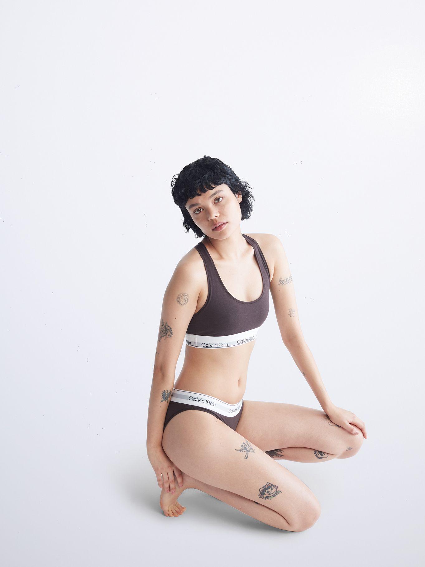 Bralette Espalda Cruzada Cotton Cafe Calvin Klein-3