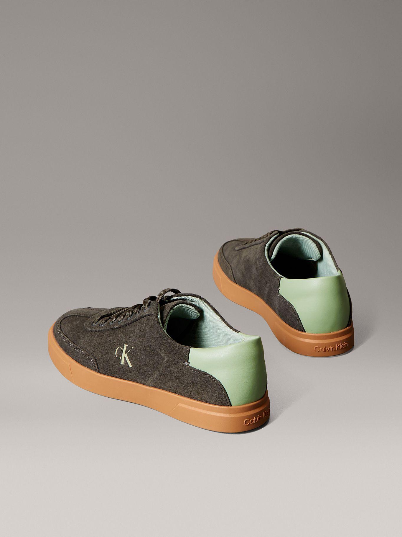 Zapatillas de Ante de Caña Baja Verde Calvin Klein-1