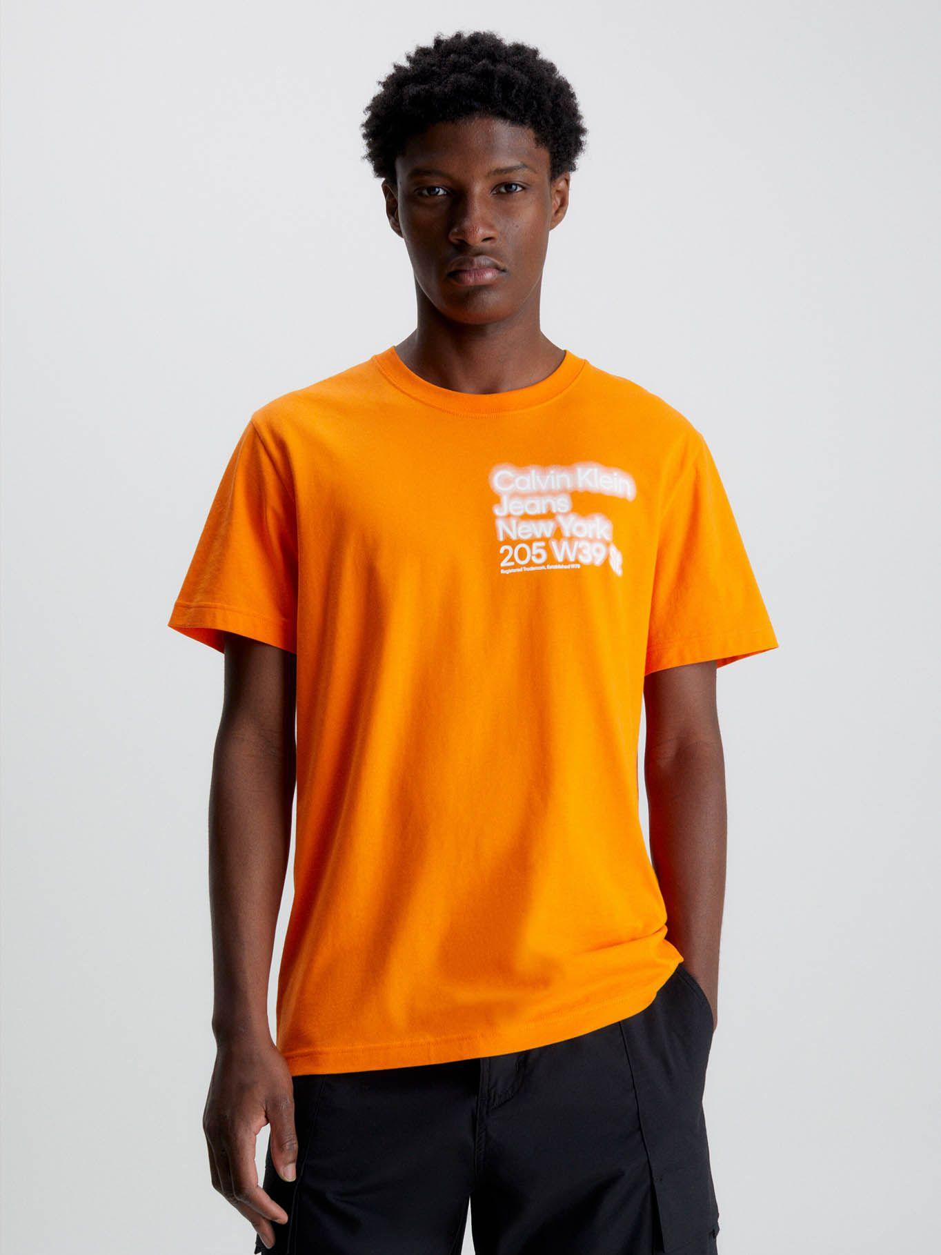 Camiseta holgada de algodón orgánico Naranja Calvin Klein-0