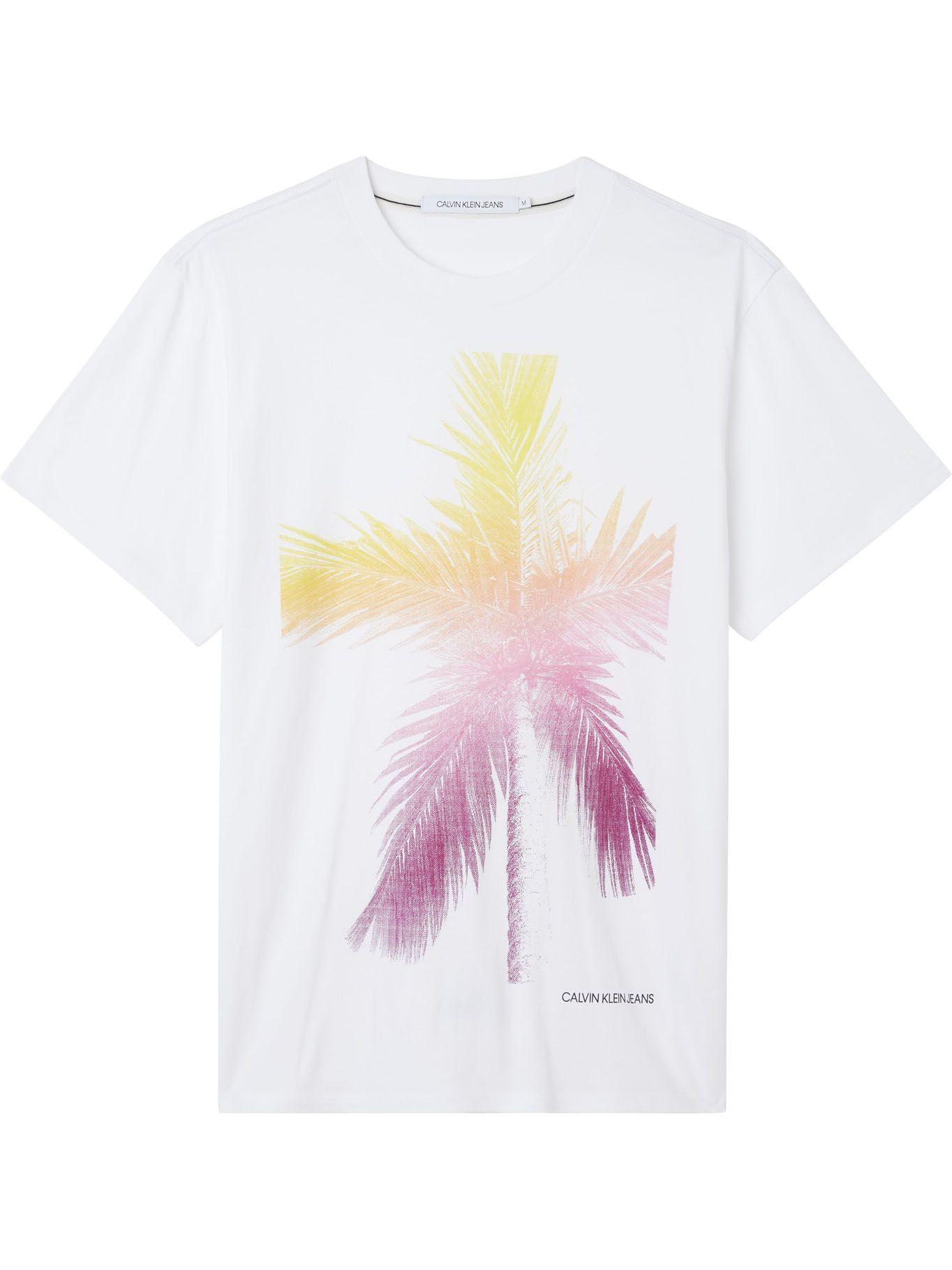 Polera Upscale Palm Blanco Calvin Klein Hombre-0