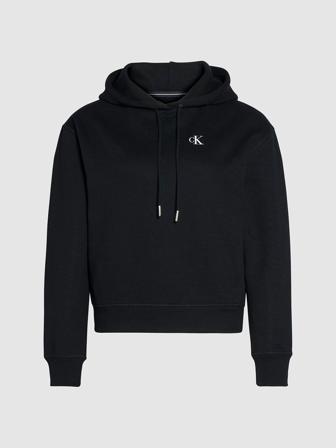 Hoodie Ck Embroidery Negro Calvin Klein-4
