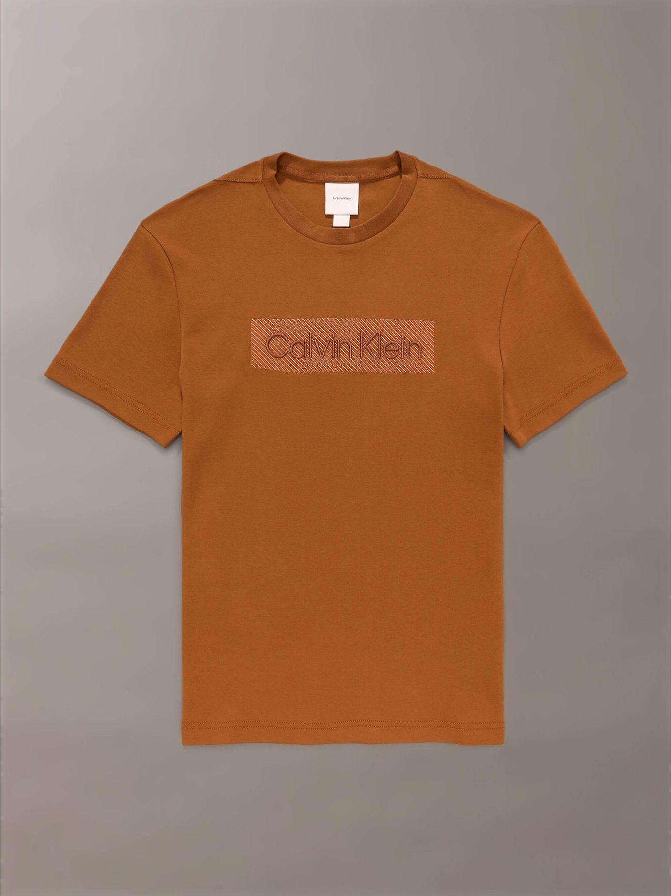 Polera con Bordado Texturizado Cafe Calvin Klein-4