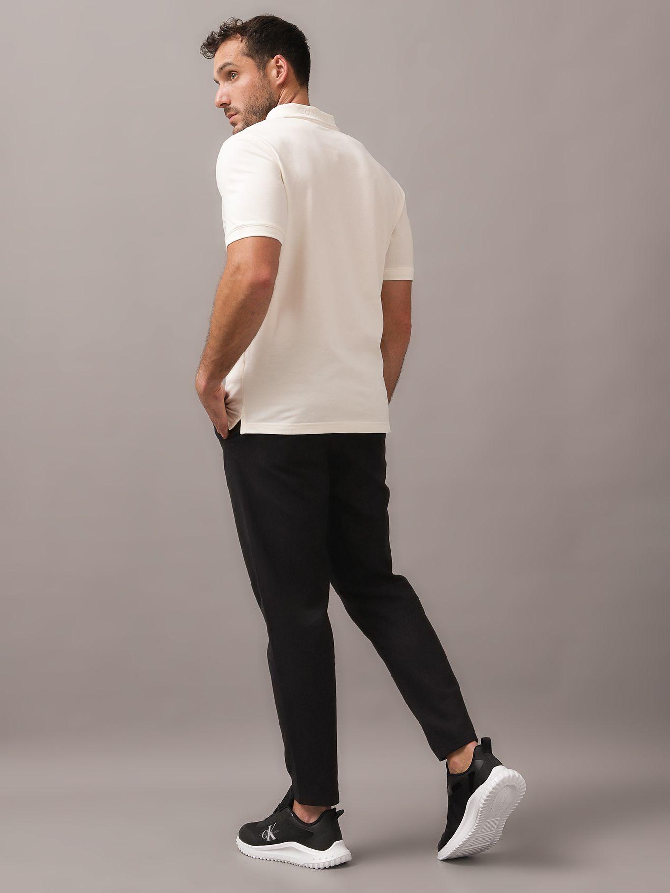 Polo Thermo Tech Logo Blanco Calvin Klein-2