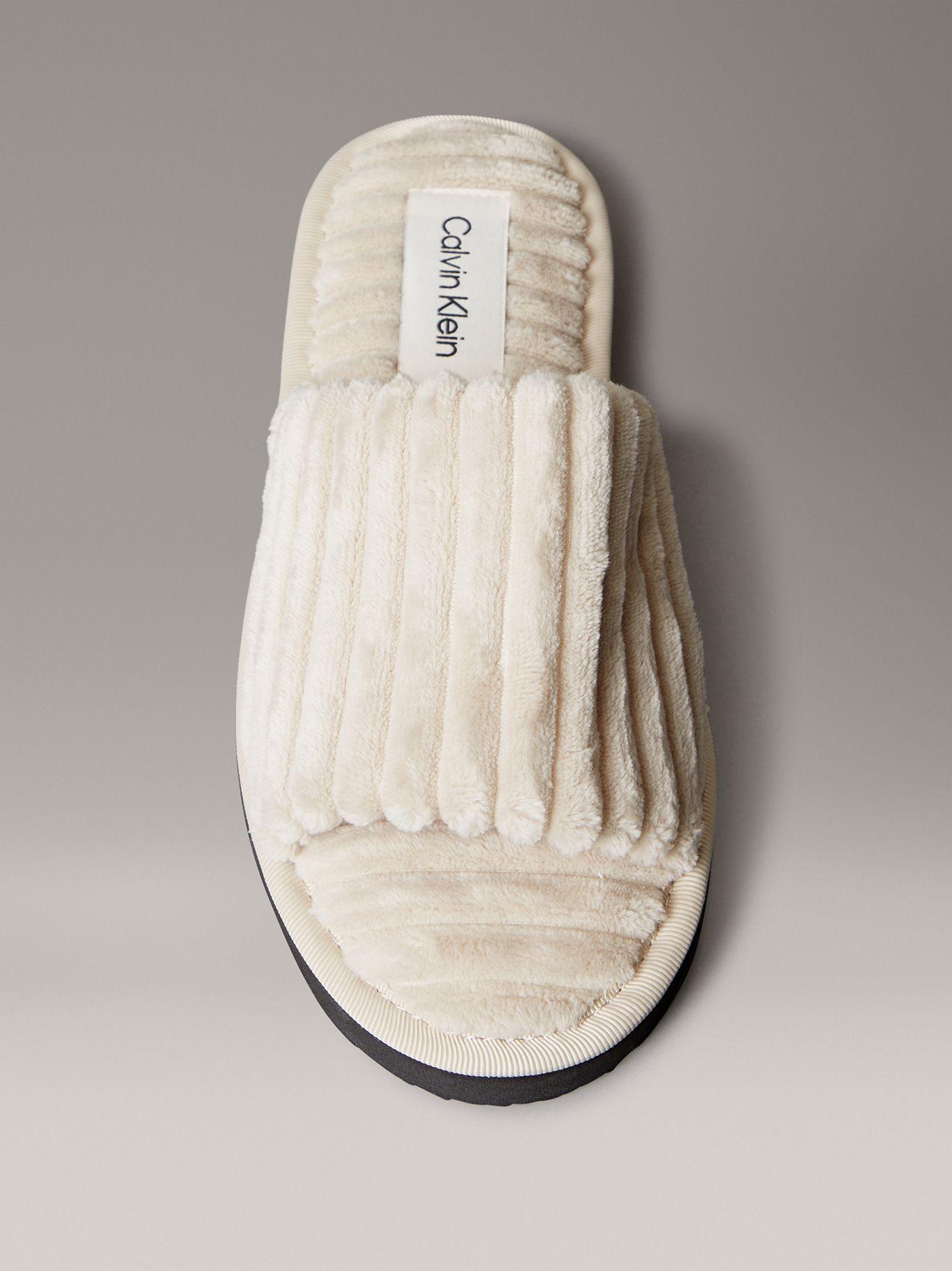 Pantuflas Estilo Corduroy Beige Calvin Klein-2