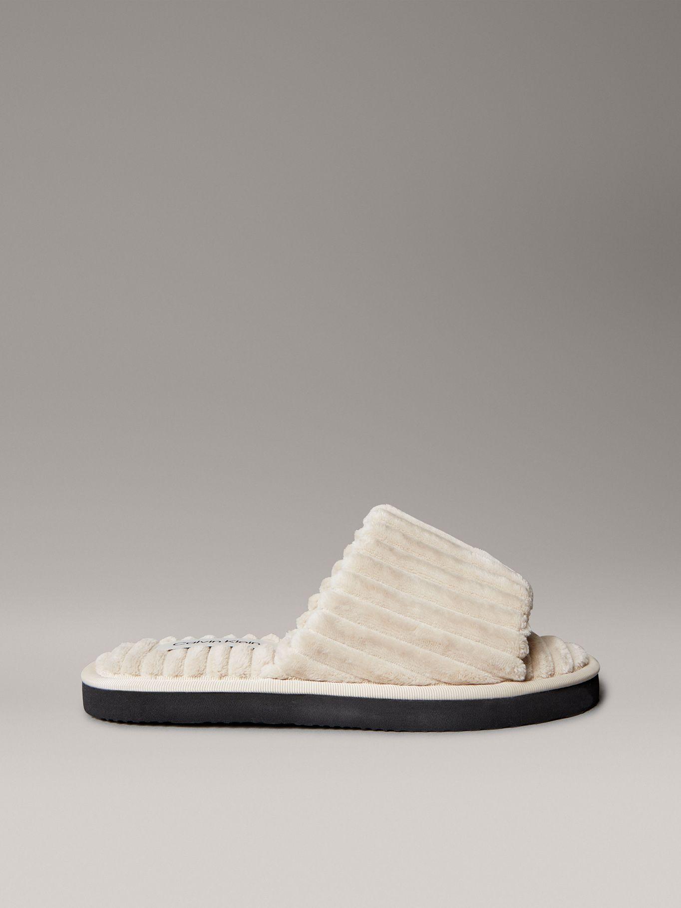 Pantuflas Estilo Corduroy Beige Calvin Klein-4