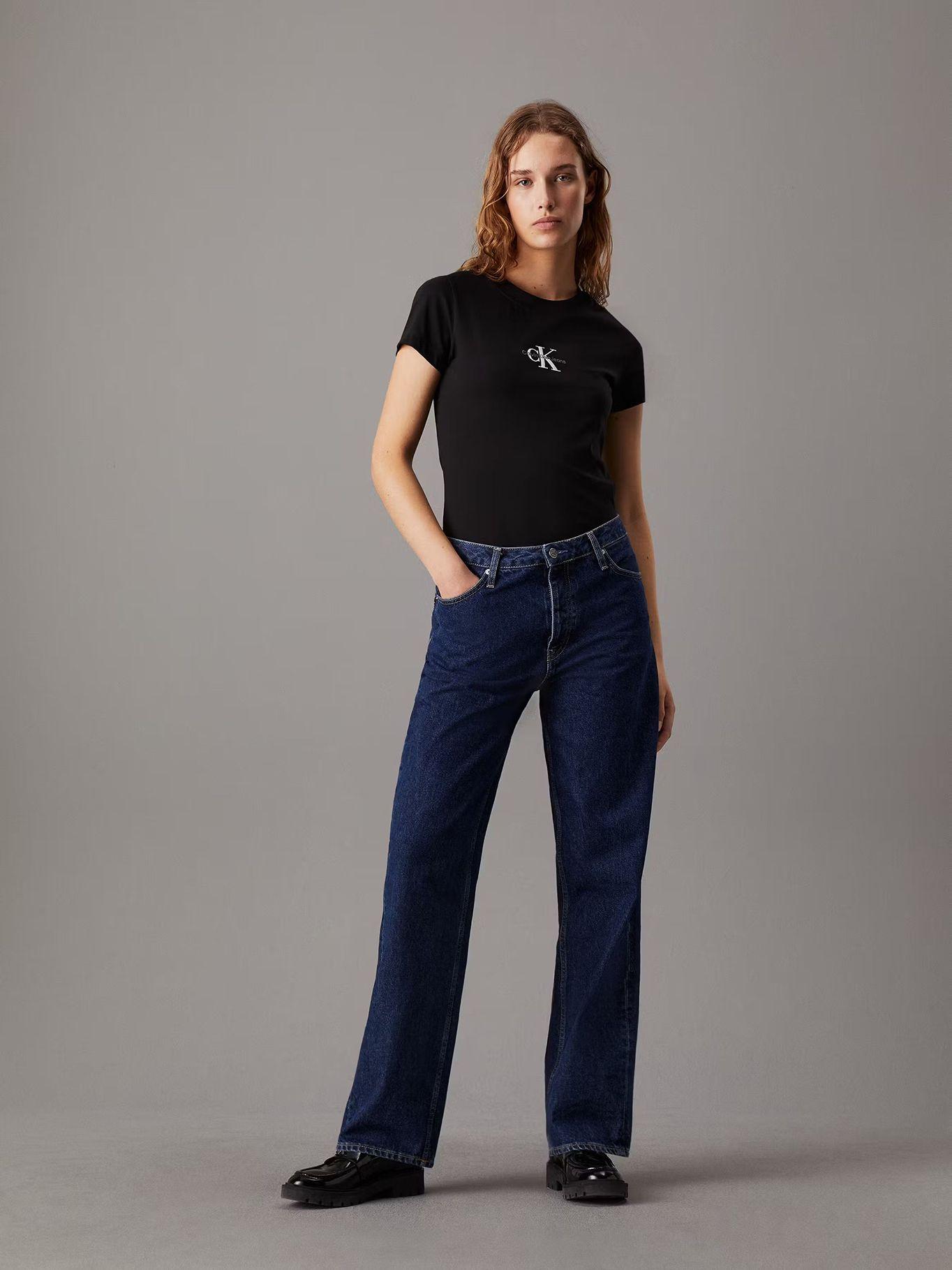 Polera Monologo Slim Negro Calvin Klein-1
