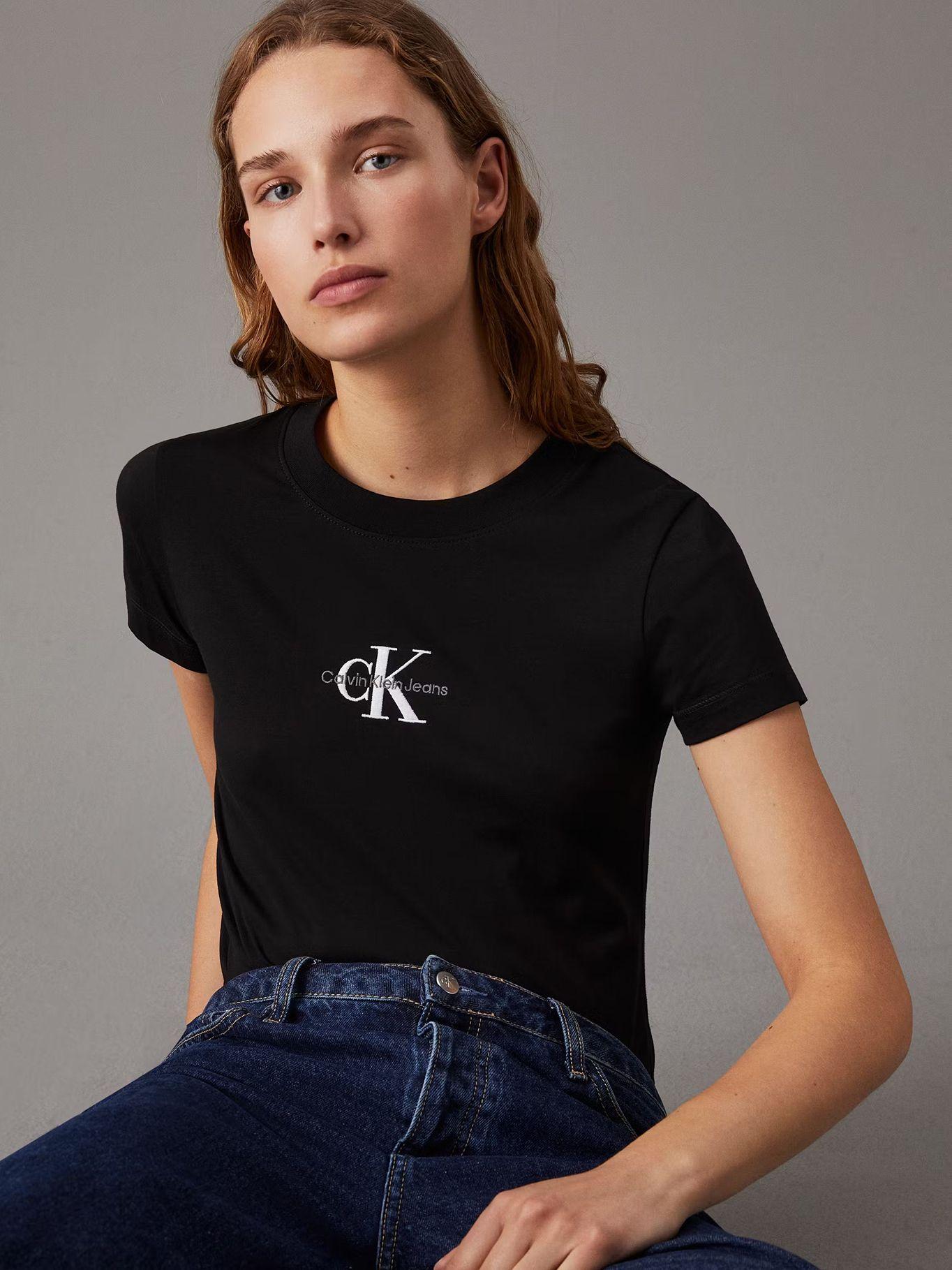 Polera Monologo Slim Negro Calvin Klein-3