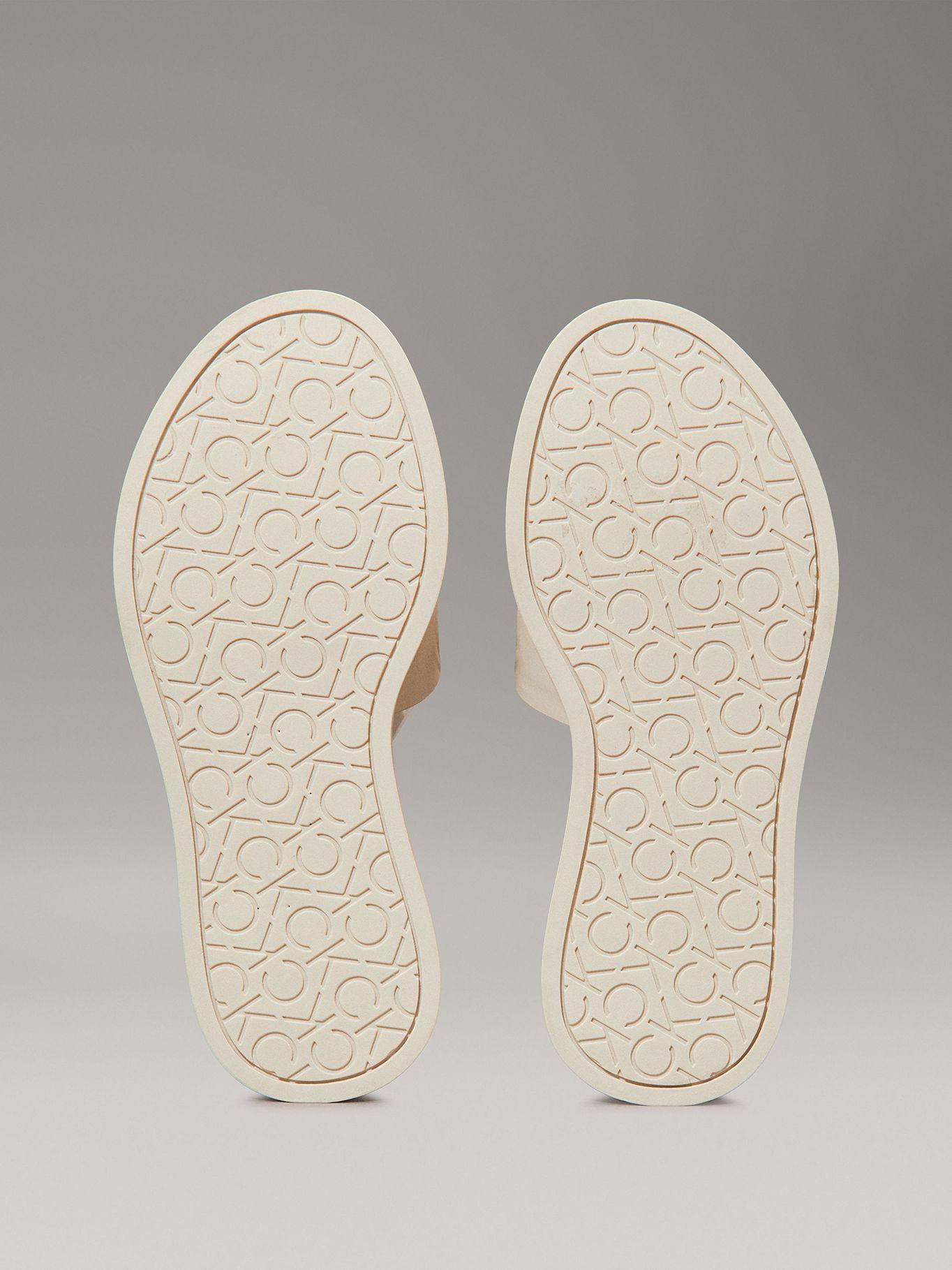 Sandalias de Cuero Flatform Beige Calvin Klein-3