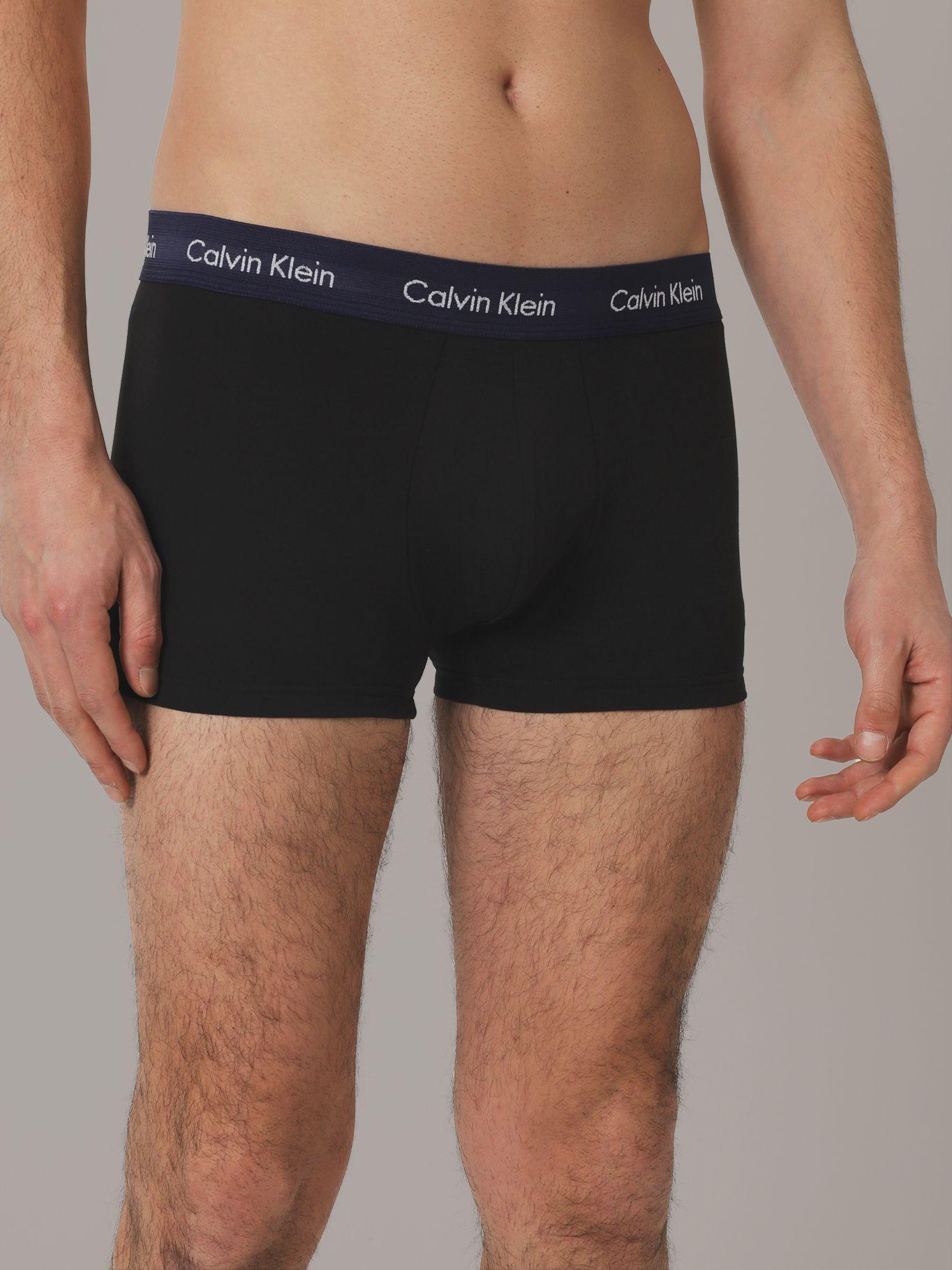 Pack 3 Bóxers Low Trunk Cotton Rise Negro Calvin Klein-1