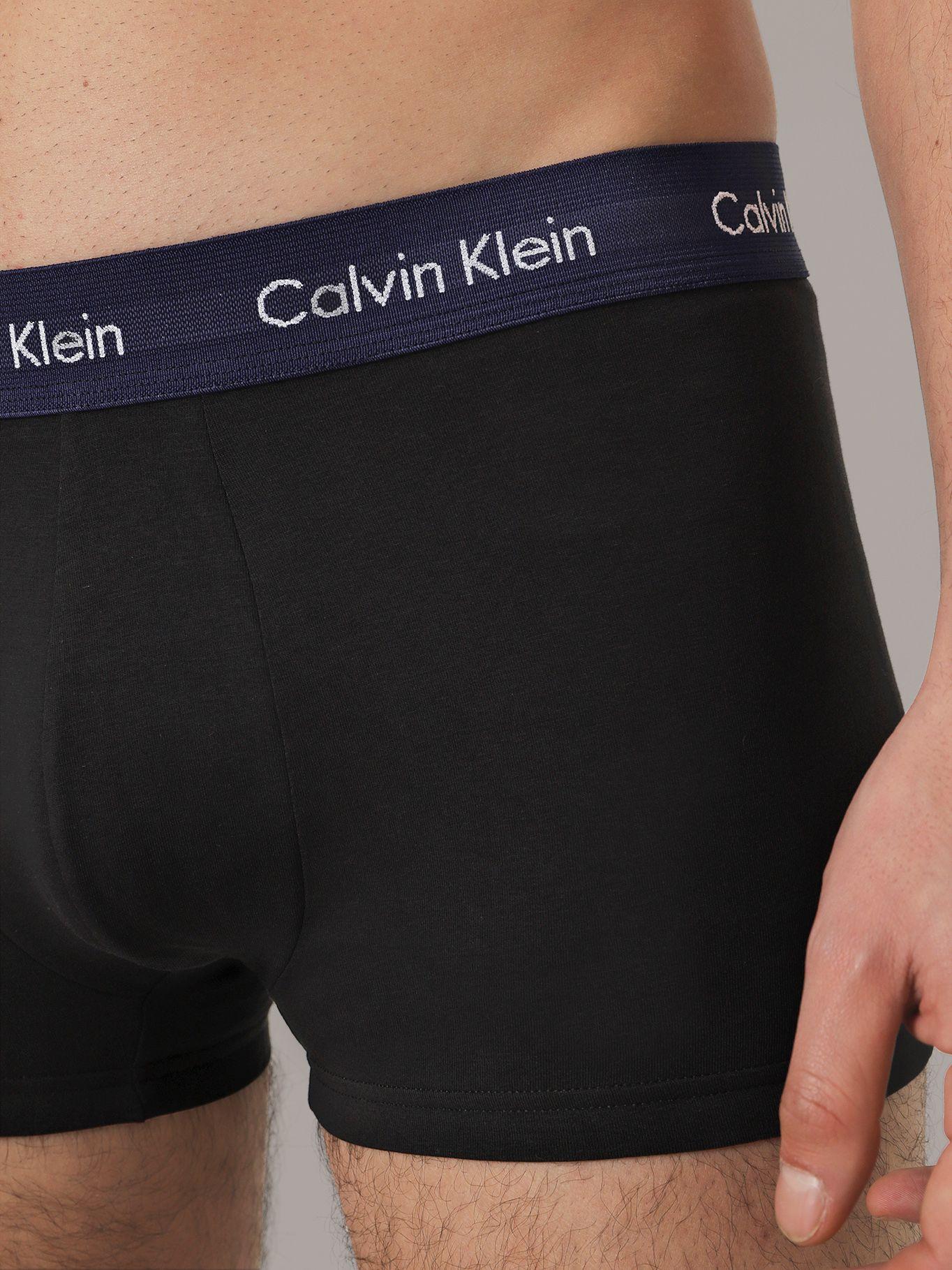 Pack 3 Bóxers Low Trunk Cotton Rise Negro Calvin Klein-4