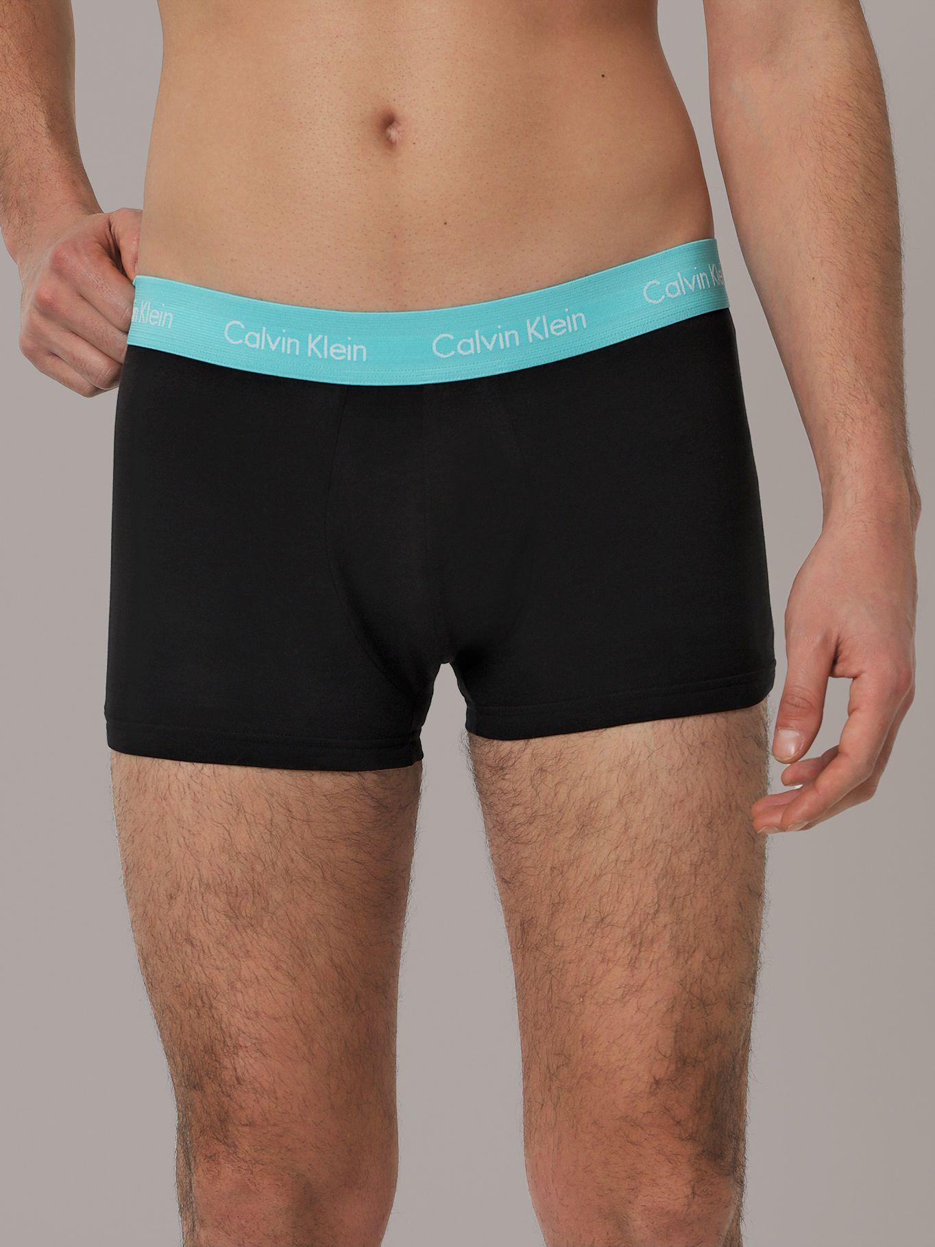 Pack 3 Bóxers Low Trunk Cotton Rise Negro Calvin Klein-5