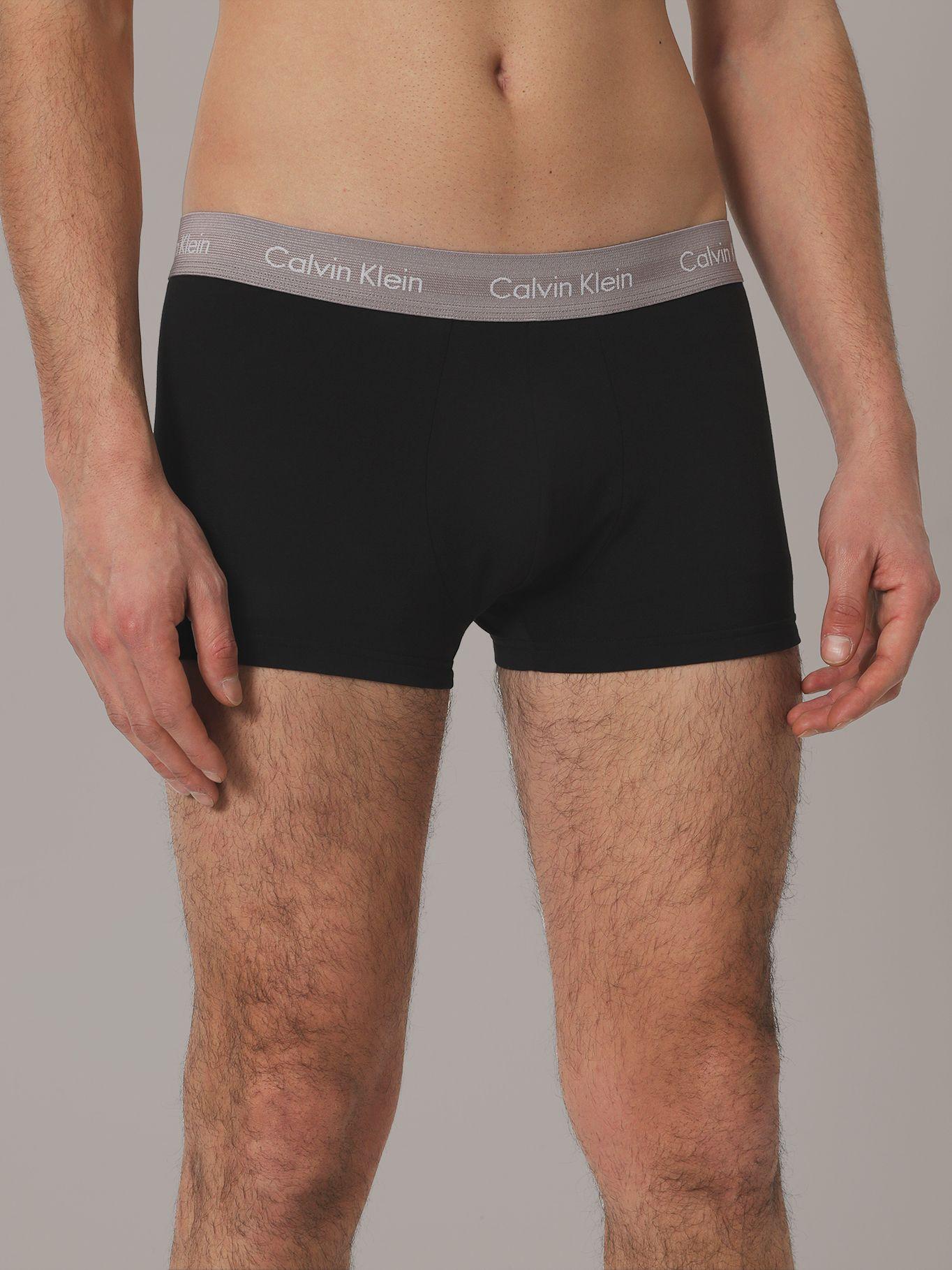 Pack 3 Bóxers Low Trunk Cotton Rise Negro Calvin Klein-6