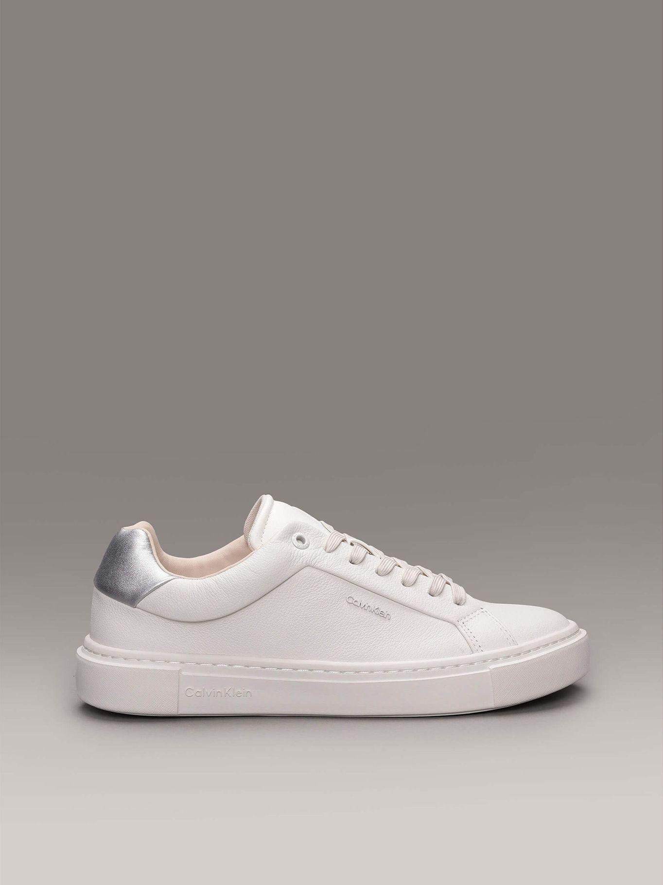Zapatillas de cuero Blanco Calvin Klein-3